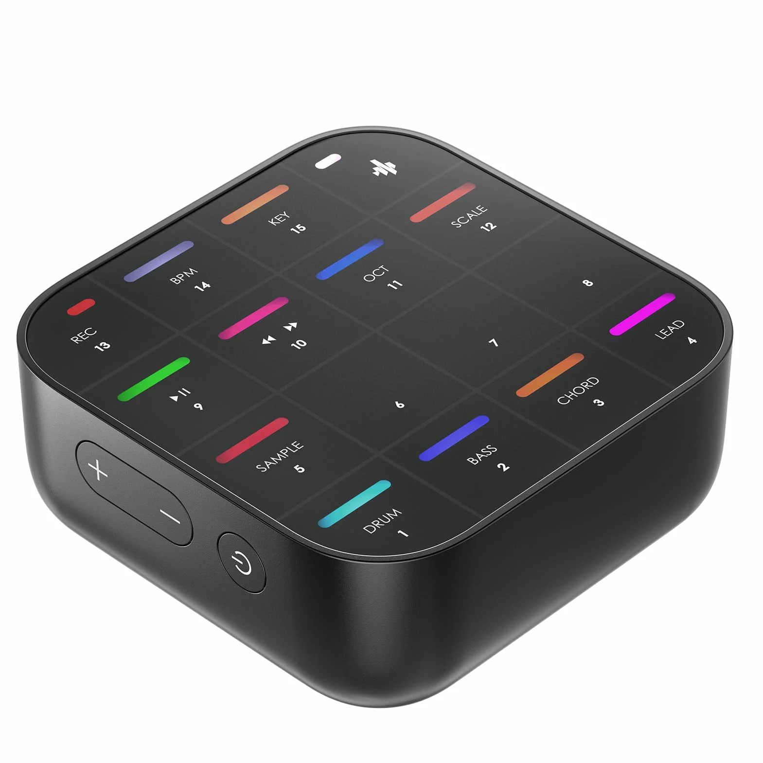 Donner MEDO Bluetooth MIDI Controller, USB Portable Electronic Instrument | Akkord, Sample, Lead, Bass, Drum | Eingebauter Looper und Synth | iOS, Mac, Windows, Android | Inklusive Silikonhülle