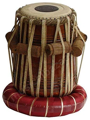 PINK-LOTUS Indisches handgefertigtes Designer-Tabla-Set aus Kupfer – 3 kg Kupfer Bayan – Sheesham Dayan