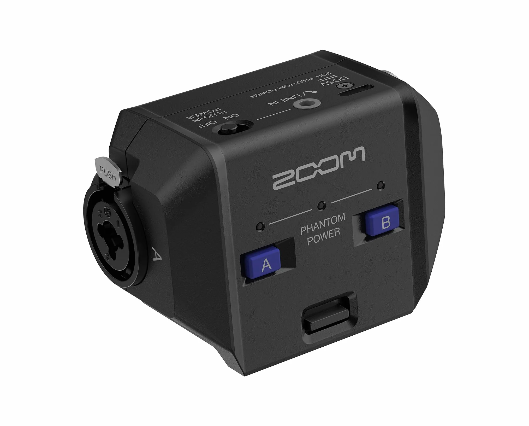 ZOOM EXH-6e Dual XLR/TRS Wechselkapsel für H6essential Handy Recorder, zum Anschluss von externen Mikrofonen, Phantomspeisung, Zoom Capsule System 3.0, schwarz