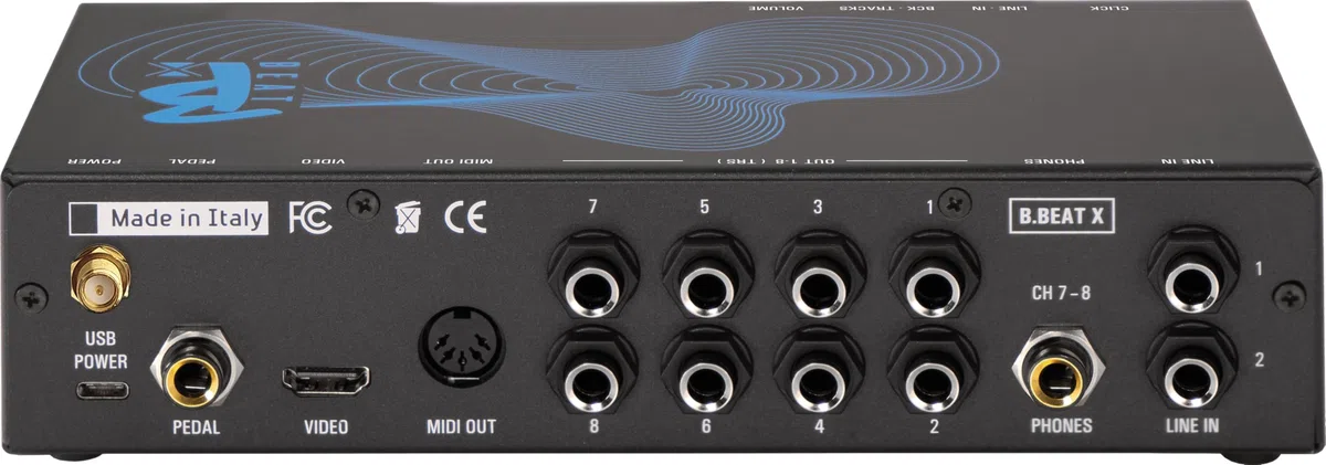 M-LIVE B.Beat X 64 Gb: Remote-Controlled Backing Track Player & Audio Interface for Live Performance with Multitrack Playback, MIDI & Video Sync
