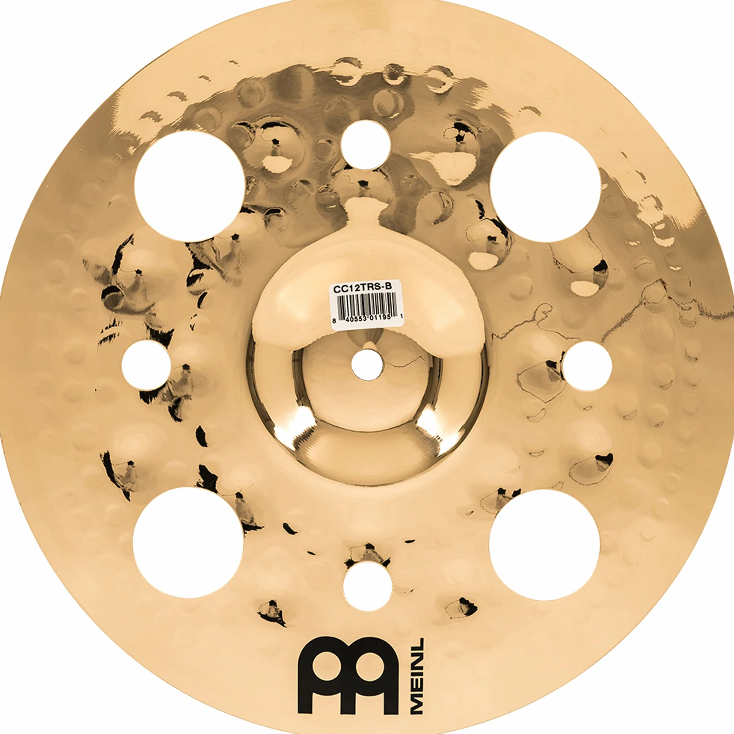Meinl Classics Custom Brilliant 12" Trash Splash | Becken für Schlagzeug, brillantes Finish, B12 Bronze