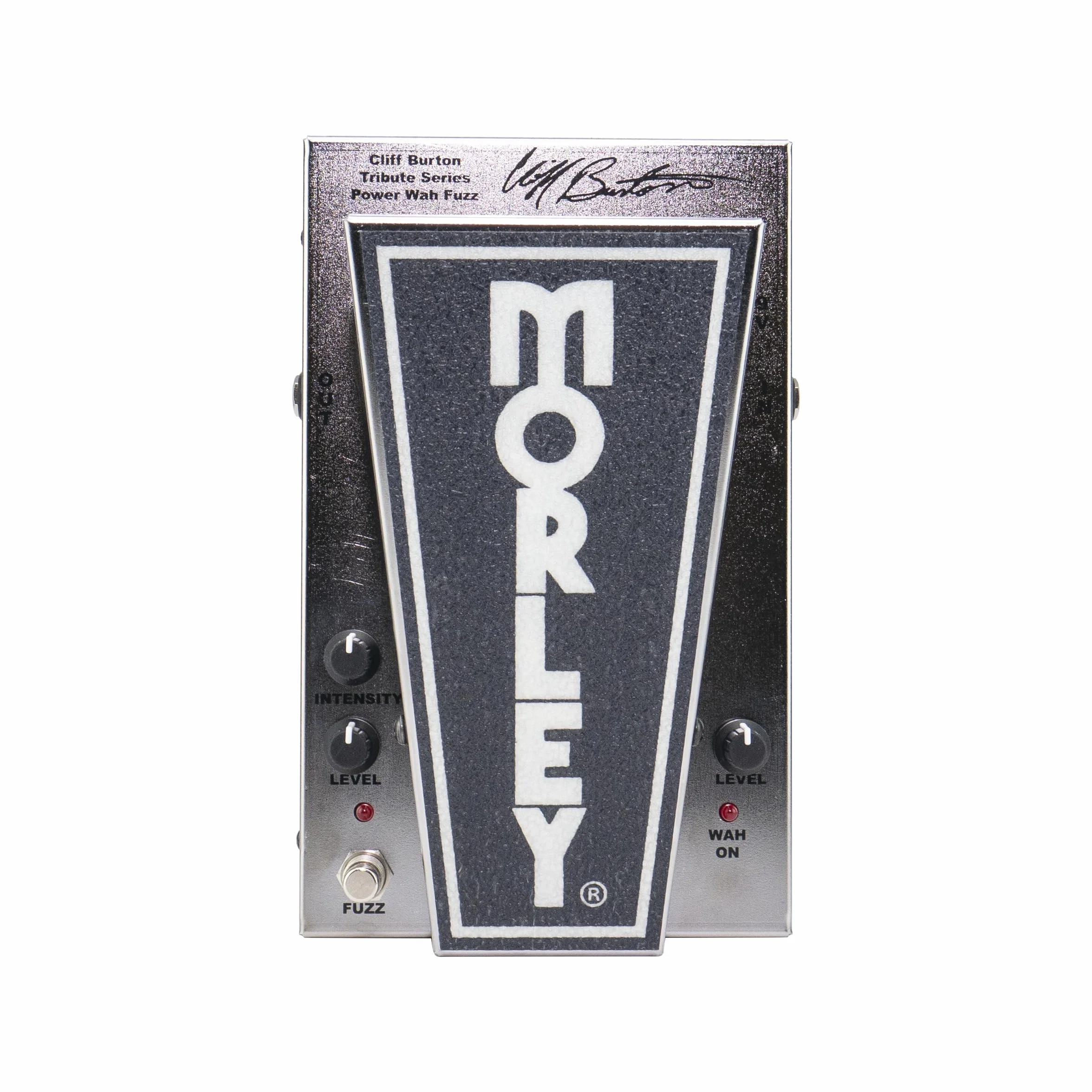 Morley PFW1 Cliff Burton Power Fuzz Wah, schwarz-silber