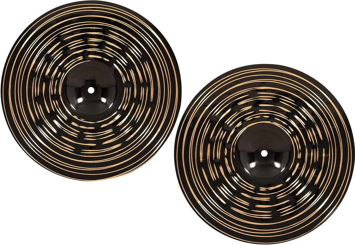 Meinl Classics Custom Dark Heavy HiHat 14" - HiHat | Becken für Schlagzeug, B12 Bronze