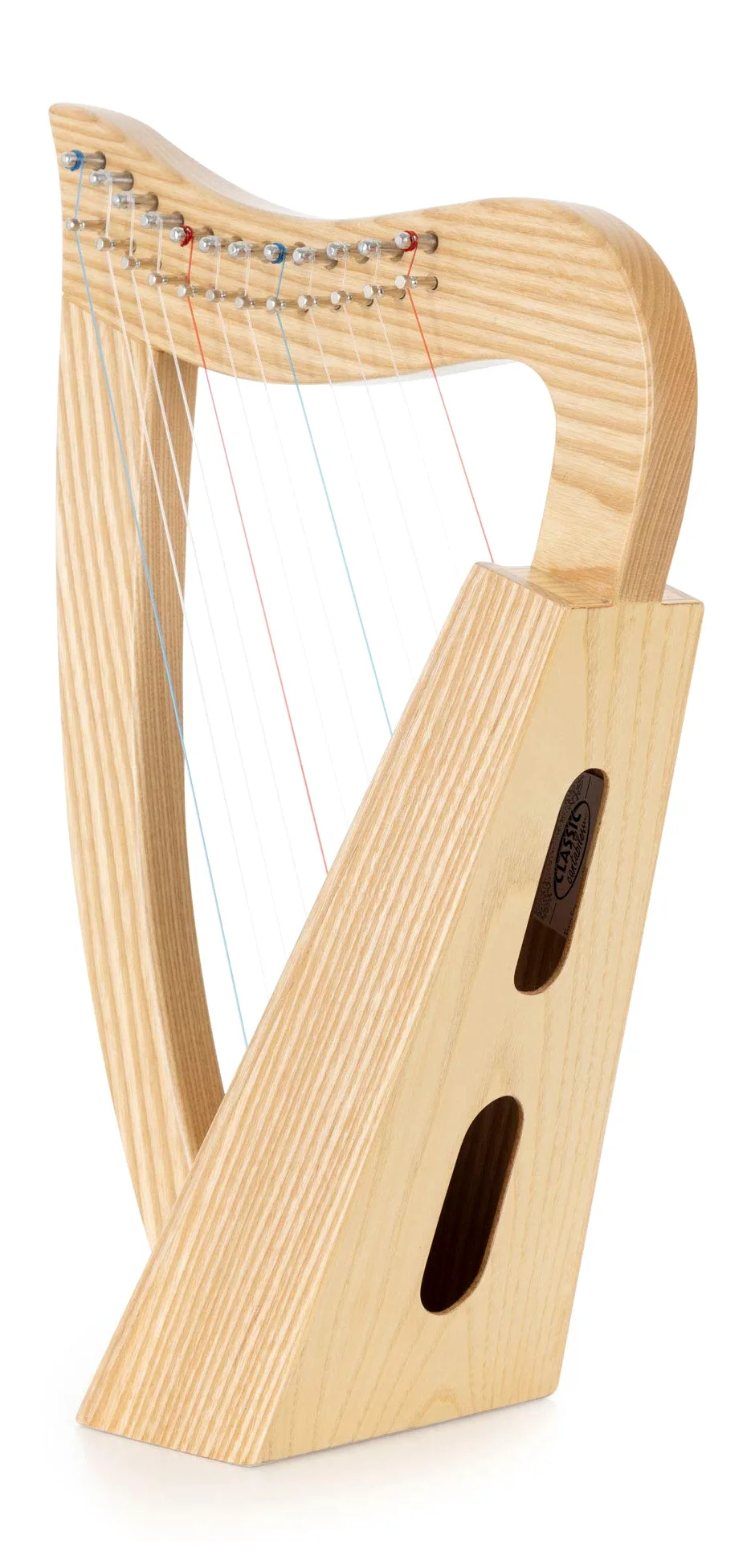 Classic Cantabile Keltische Harfe - Kompakte Celtic Harp aus Eschenholz - 12 Saiten - In C-Dur gestimmt - Inklusive Tasche und 2 Stimmschlüssel - Höhe: 51 cm
