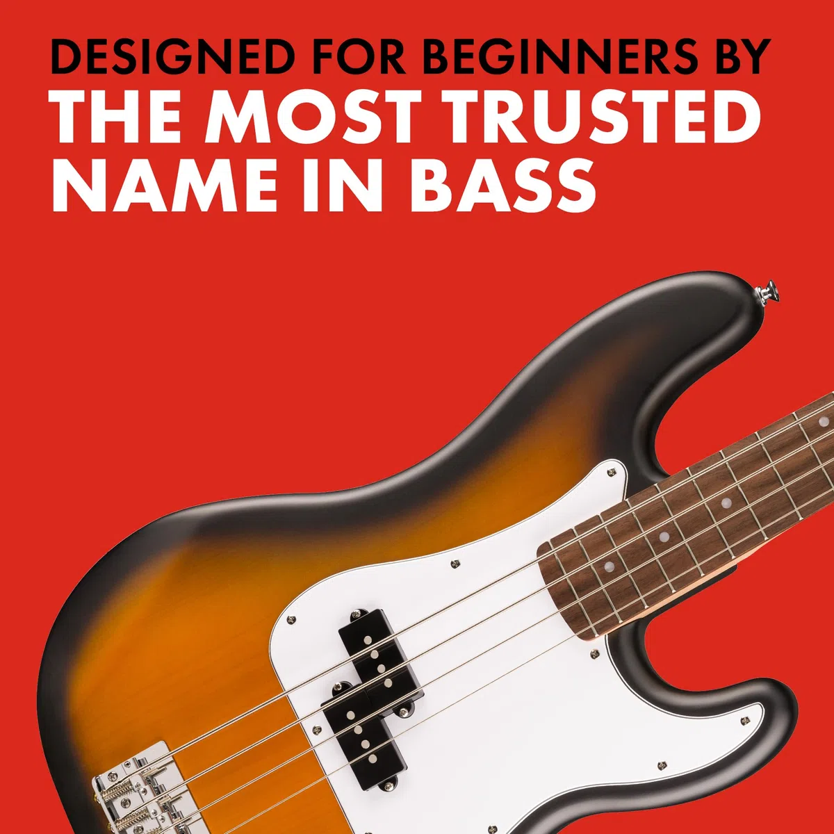 Squier by Fender Debut Collection Precision Bass, 2-Farb-Sunburst, Laurel Griffbrett
