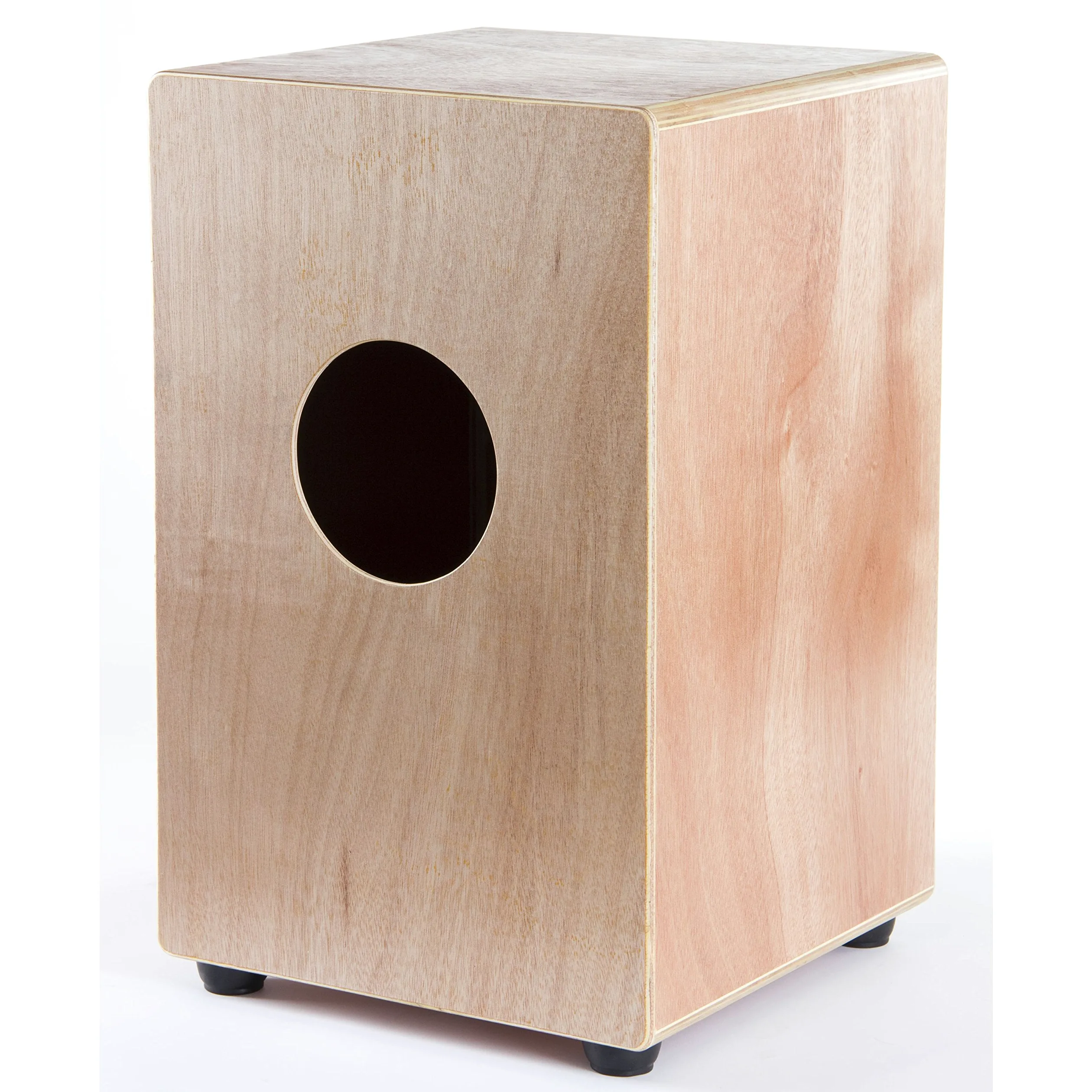 Fame Beginner Cajon, Einsteiger Cajon aus 7-lagigem Sperrholz, Drum Box mit abgerundeten Kanten, Schlagfläche aus Esche, Snare-System Gitarrensaiten
