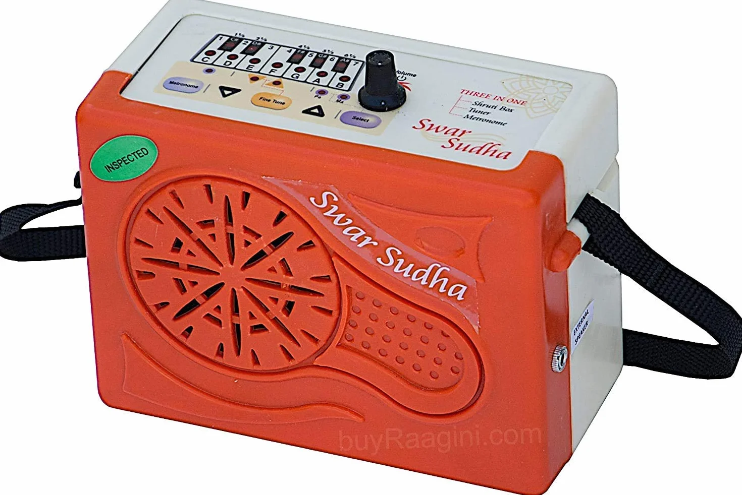 Großer Korb 1119 – Swar Sudha Elektronische Harmonium Shruti Box (Orange)