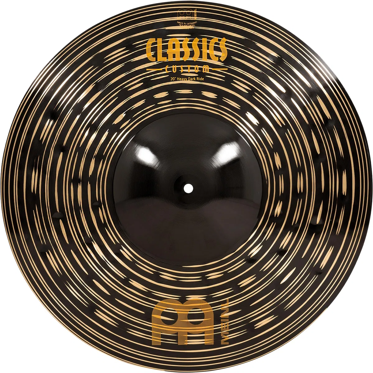 Meinl Cymbals Classics Custom Dark Ride Heavy — 20 Zoll (Video) Schlagzeug Becken (50,80cm) B12 Bronze, Dunkles Finish (CC20HDAR)
