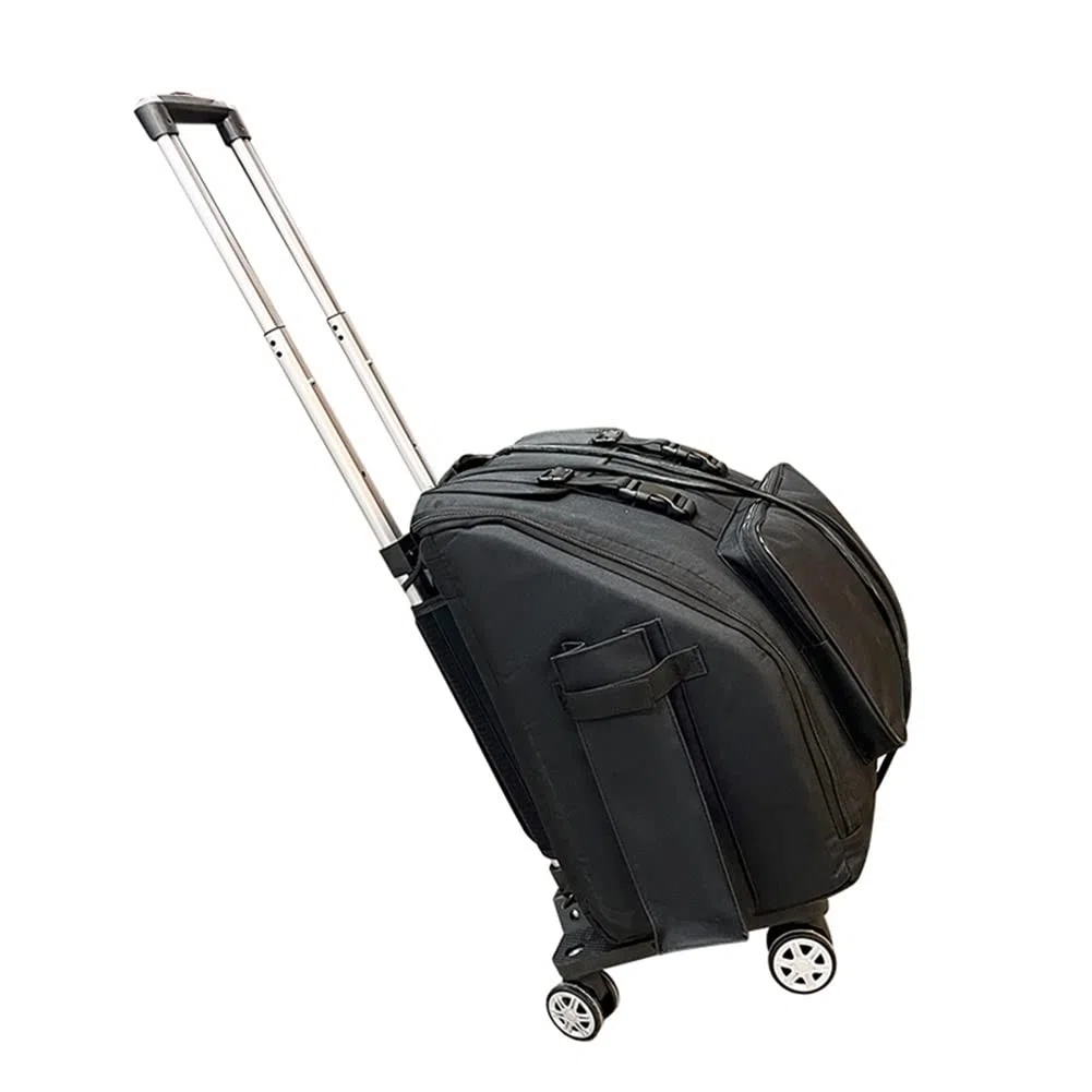 Akkordeon-Trolley-Tasche wasserdicht Oxford-Stoff verstellbare Riemen Universalrad 48-120 Bass 60 Bass