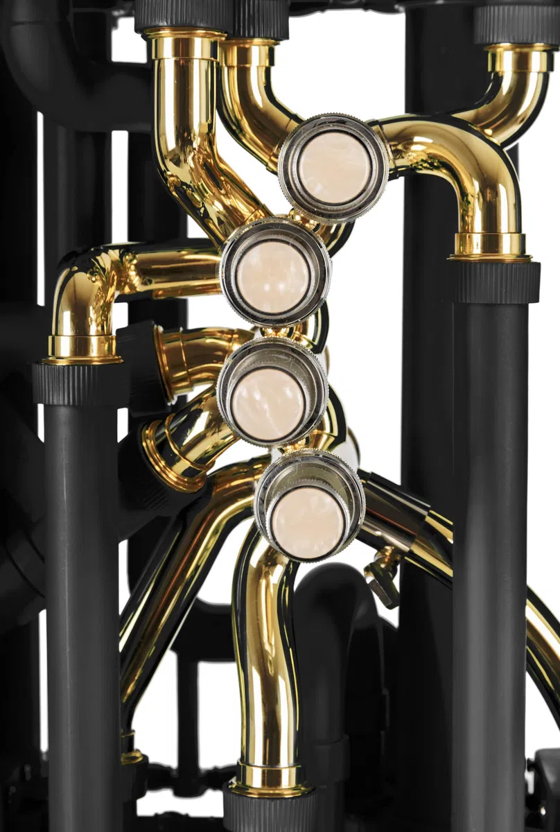 Classic Cantabile MardiBrass Kunststoff C-Tuba - Extrem leicht und sehr stabil - Material Korpus: ABS Kunststoff - Mundrohr und Maschine aus Messing - mit Gigbag & Mundstück - Farbe: Matt-schwarz
