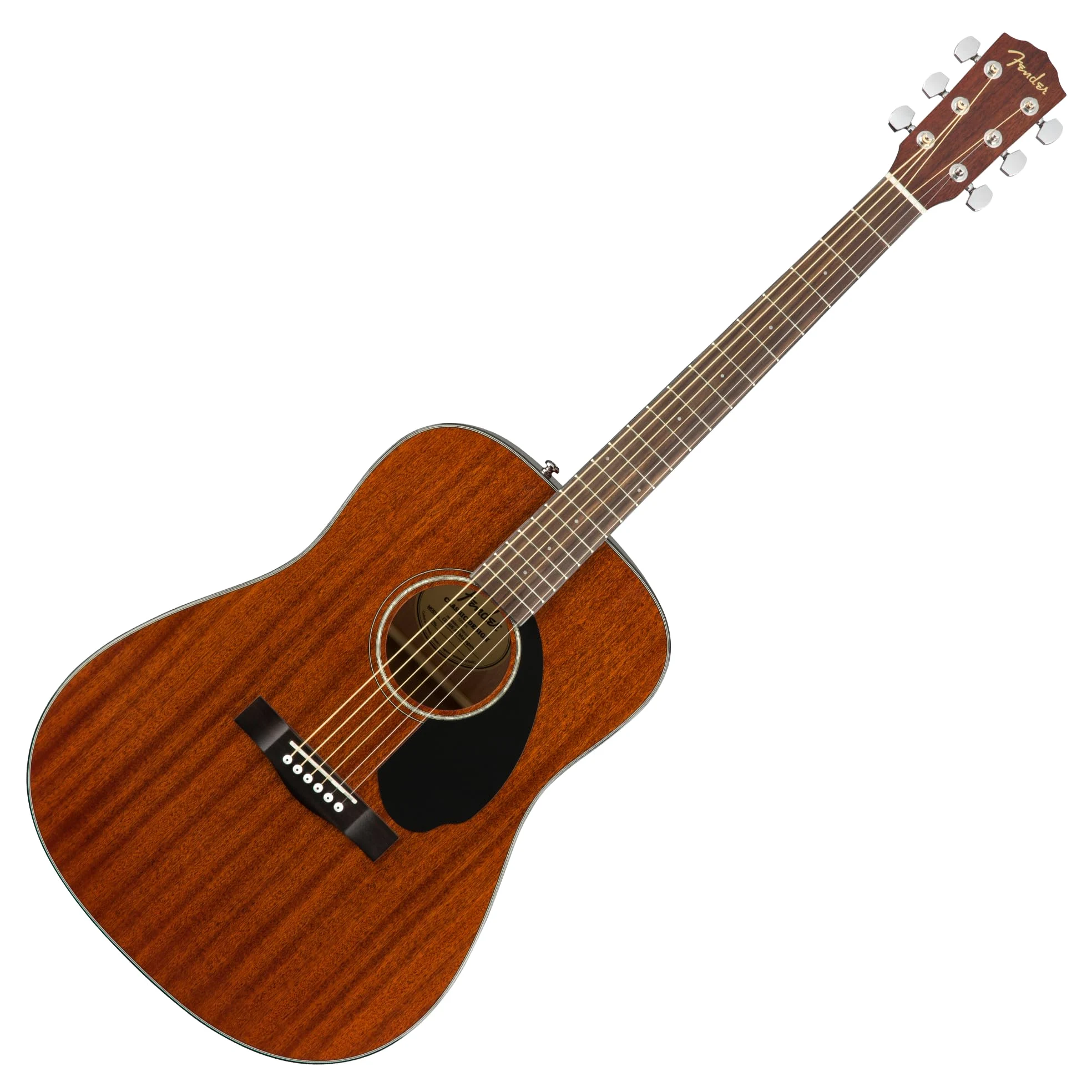 Fender CD-60S Dreadnought, Walnut Fingerboard, All-Mahogany, Natural, Full Size, 970110022, Comes with Free Virtual Lessons