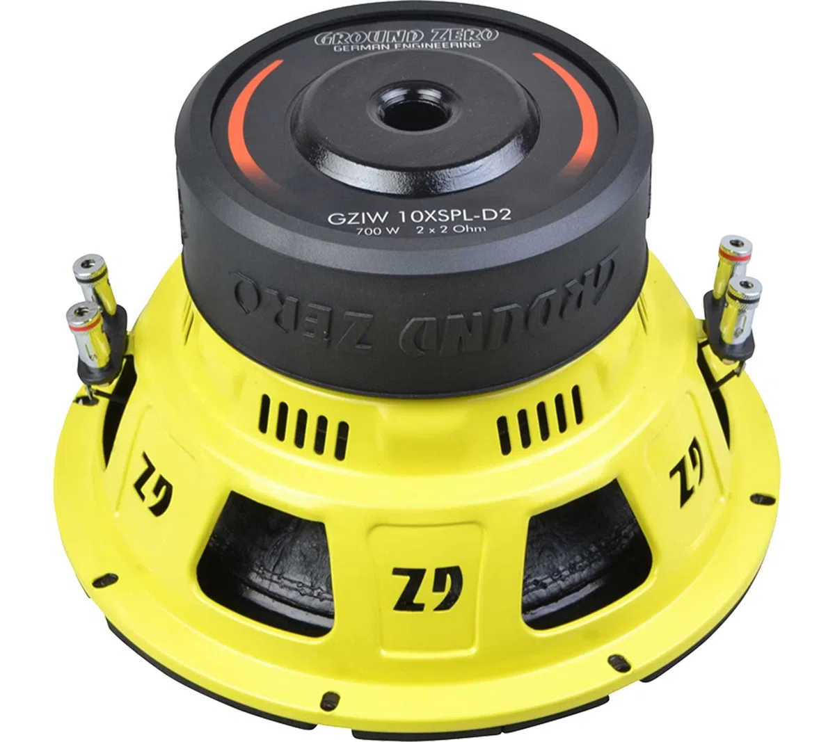Ground Zero GZIW 10XSPL-D2-25 cm Passiv Subwoofer mit 1000 Watt (RMS: 500 Watt)