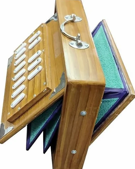 30,5 cm Teakholz Shruti Box Musikinstrument Shruti Box mit Tasche Surpeti 440Hz gestimmt