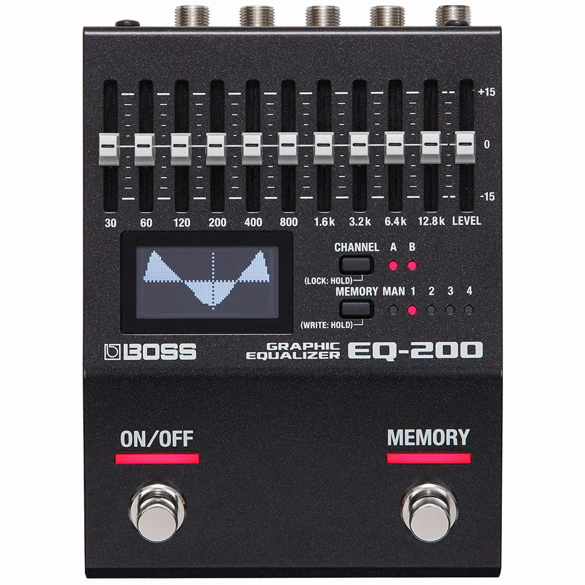 Boss EQ-200 graphischer Equalizer + keepdrum Klinken-Kabel 3m