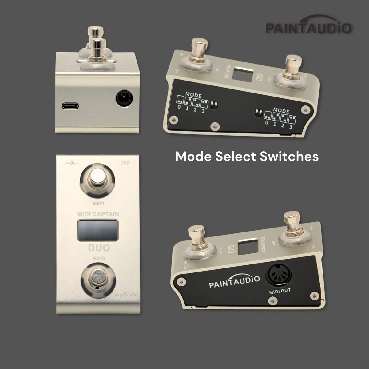 Paint Audio MIDI Captain DUO Foot Controller Multi-Effekte Keyboards Synthesizer USB-MIDI DAW DSP Software USB-HID Unterstützung Multi-state Switch Cycling (MIDI Captain DUO)