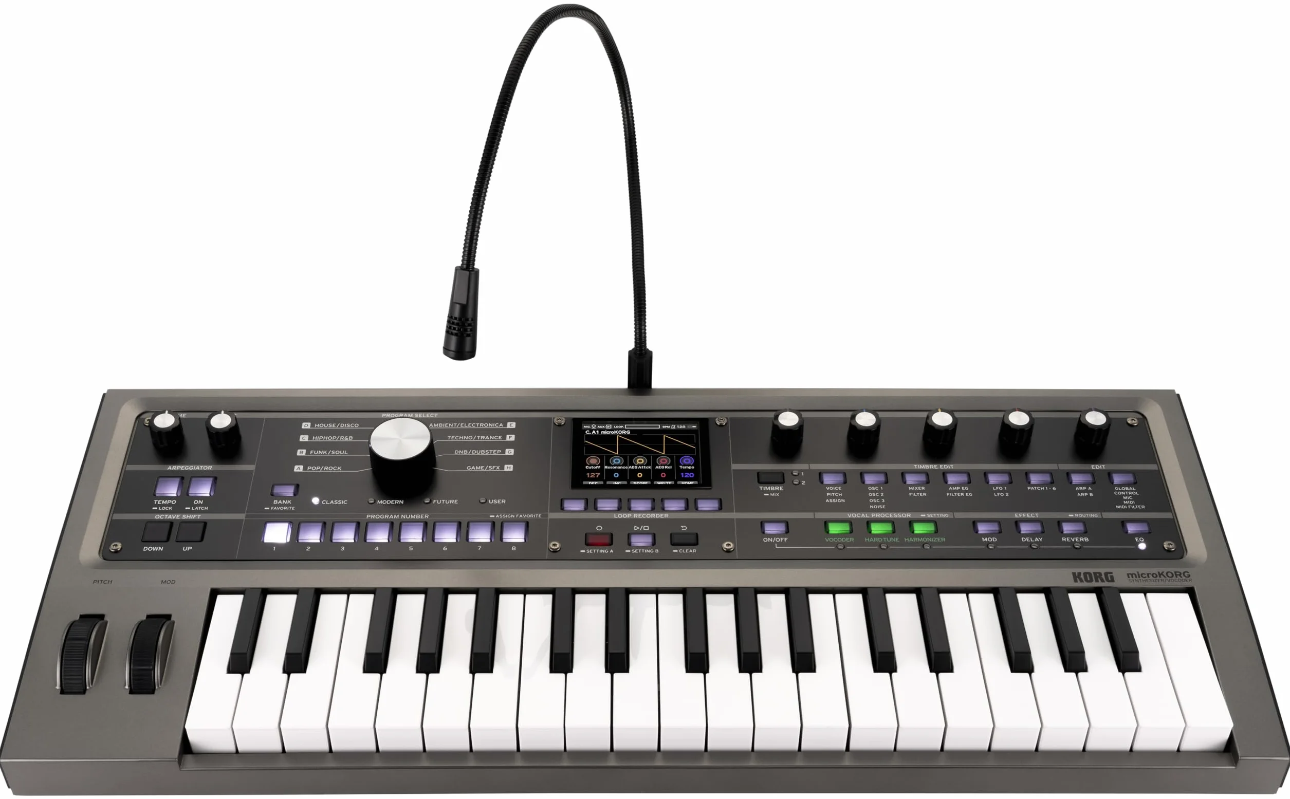 Korg microKORG-2 37-Tasten Analog-Synthesizer Vocal-Prozessor