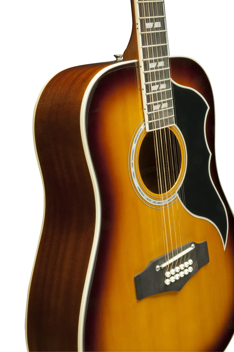 EKO GUITARS – Ranger XII VR EQ, Decke aus Fichte, Zargen, Boden und Hals aus Mahagoni, Griffbrett aus südamerikanischem Roupanà, Farbe Honey Burst