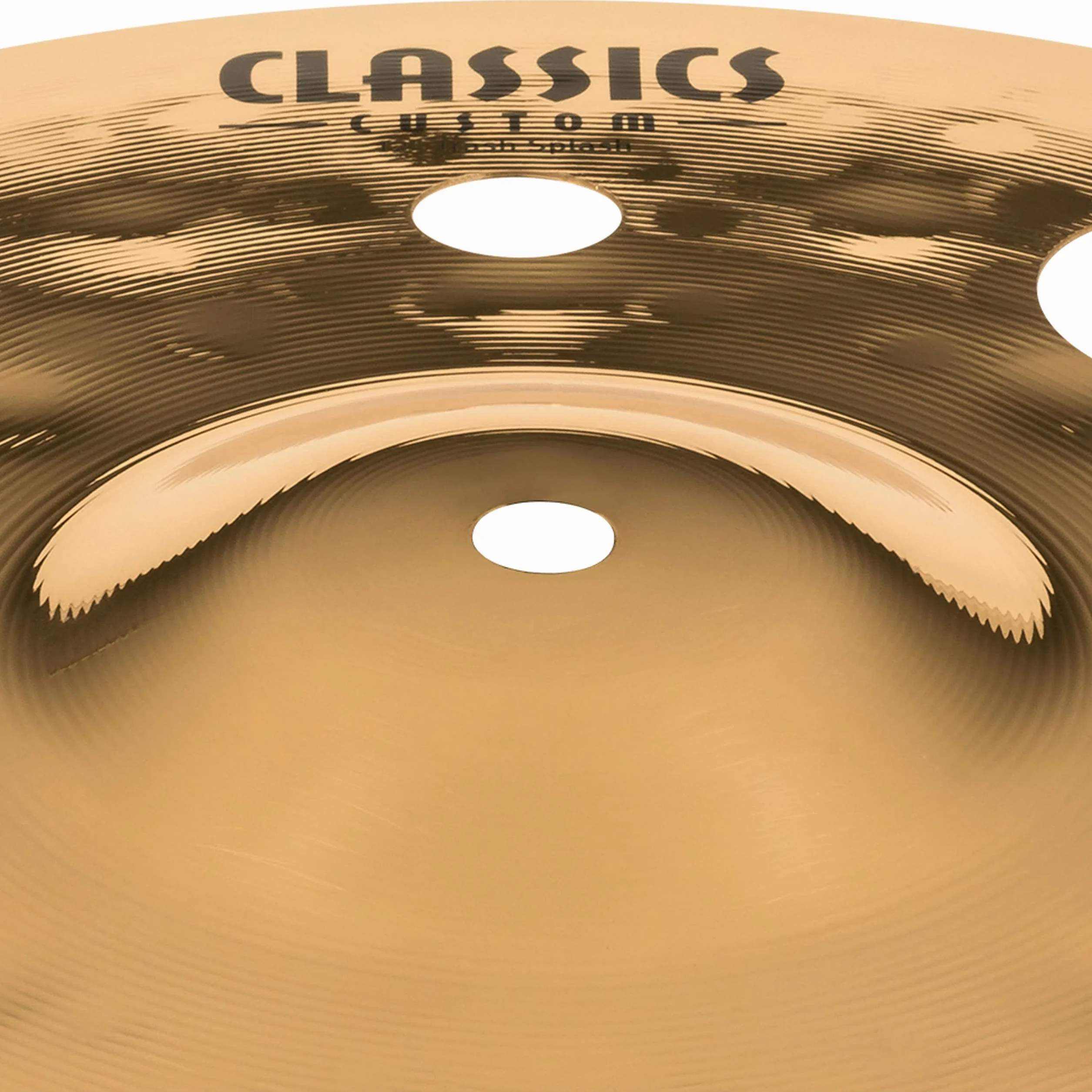 Meinl Classics Custom Brilliant 12" Trash Splash | Becken für Schlagzeug, brillantes Finish, B12 Bronze