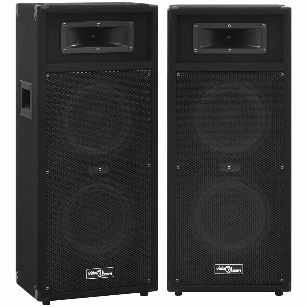 vidaXL HiFi Bühnen Lautsprecher 2 STK., Lautsprecher Boxen mit Subwoofer, Musikbox Bass Box für Konzert Party Disco, Professionell Passiv, 1000 W