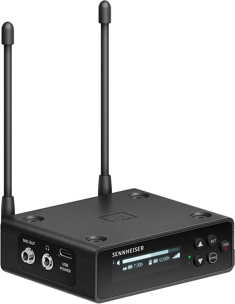 Sennheiser EW-DP 835 SET (U1/5) Tragbares digitales UHF-Drahtlosmikrofonsystem mit SKM-S Handsender und dynamischem Mikrofonmodul MMD 835 mit Nierencharakteristik - Schwarz (700036)