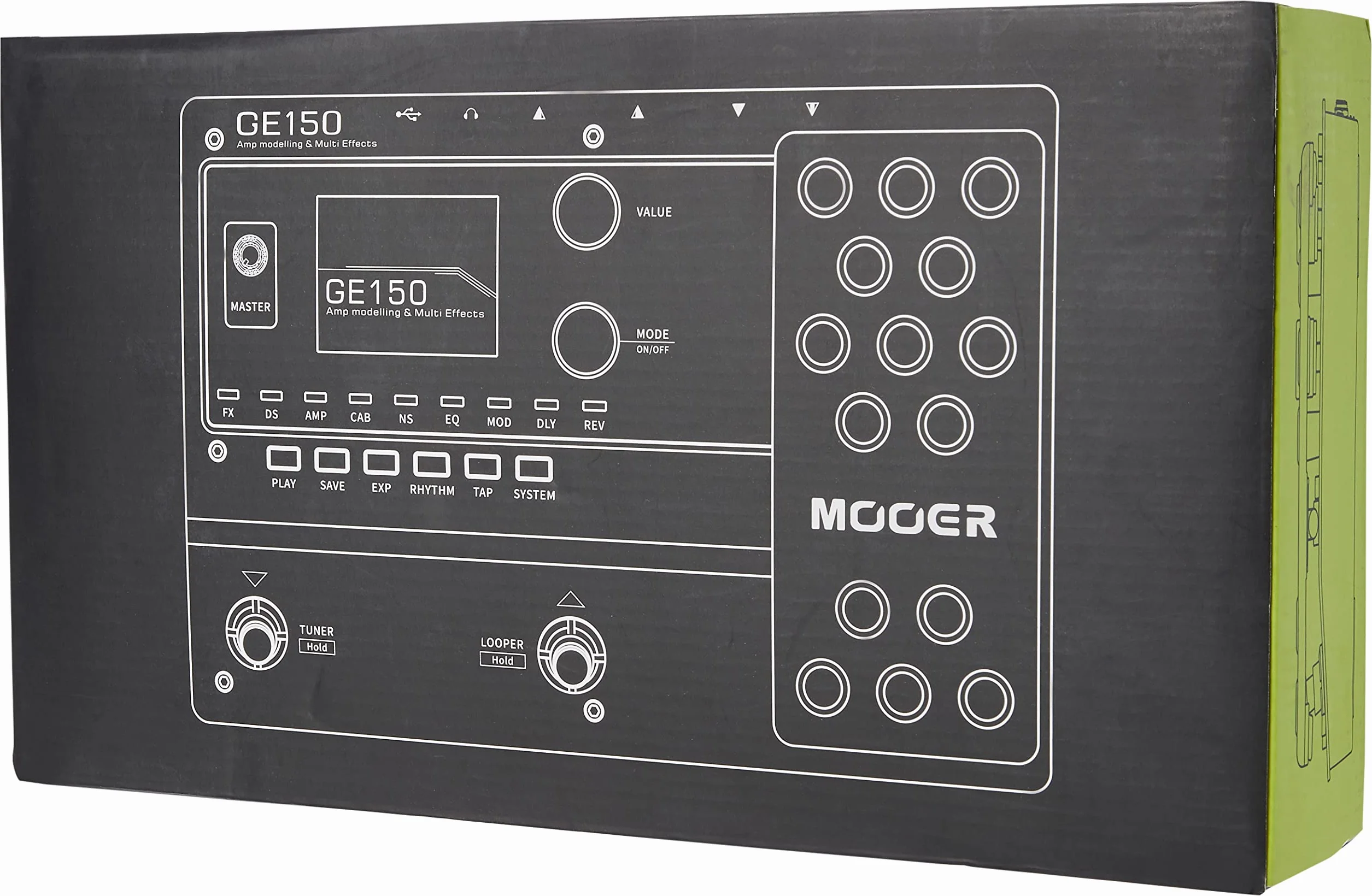 MOOER GE150 Amp Modelling & Multi Effects Pedal