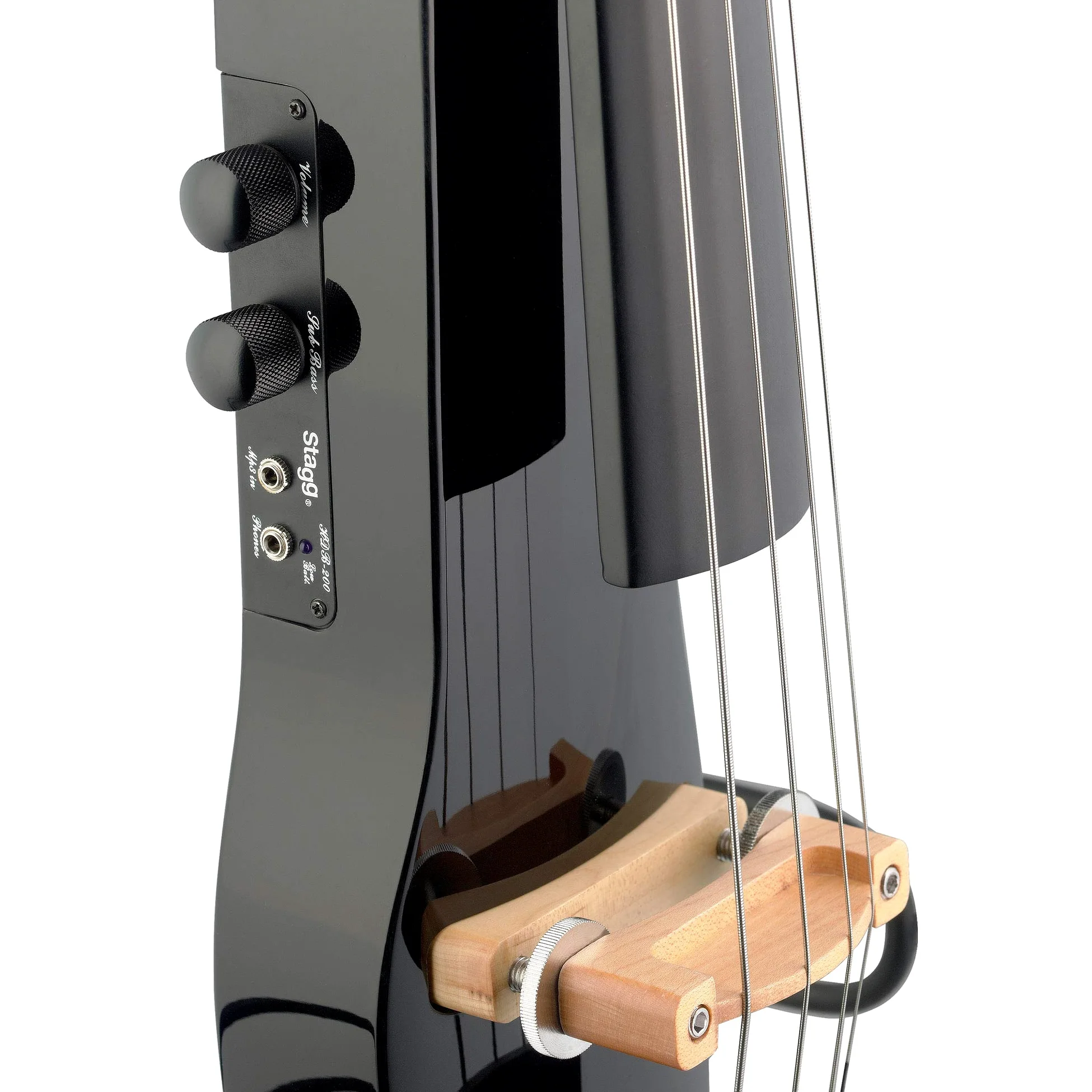 Stagg ECL 4/4 BK Cello mit Tasche/Bow schwarz