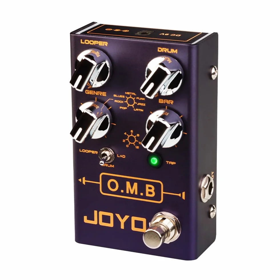 JOYO Looper und Drum Machine Pedal für Cycle Recording und Drums für E-Gitarre (O.M.B R-06)