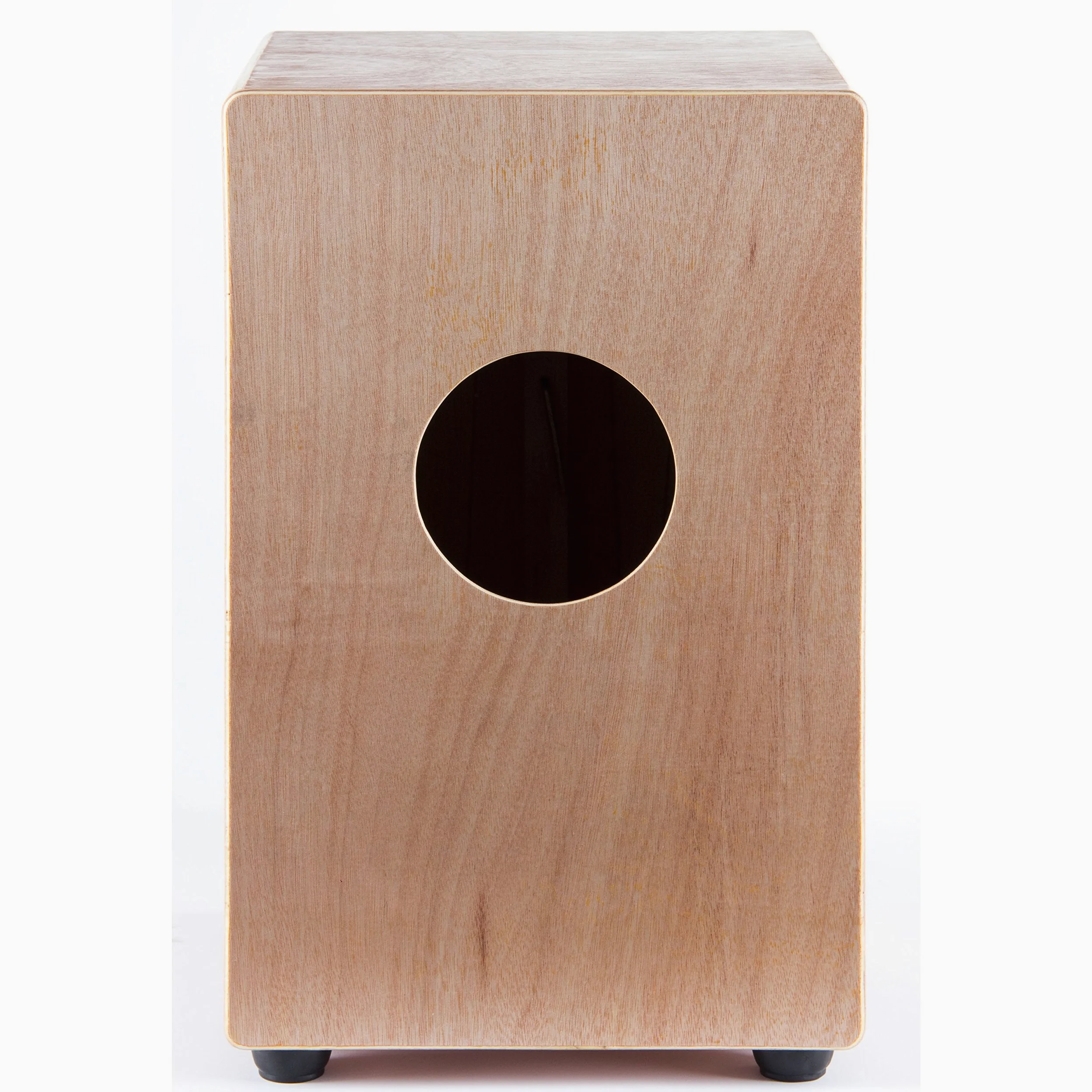 Fame Beginner Cajon, Einsteiger Cajon aus 7-lagigem Sperrholz, Drum Box mit abgerundeten Kanten, Schlagfläche aus Esche, Snare-System Gitarrensaiten