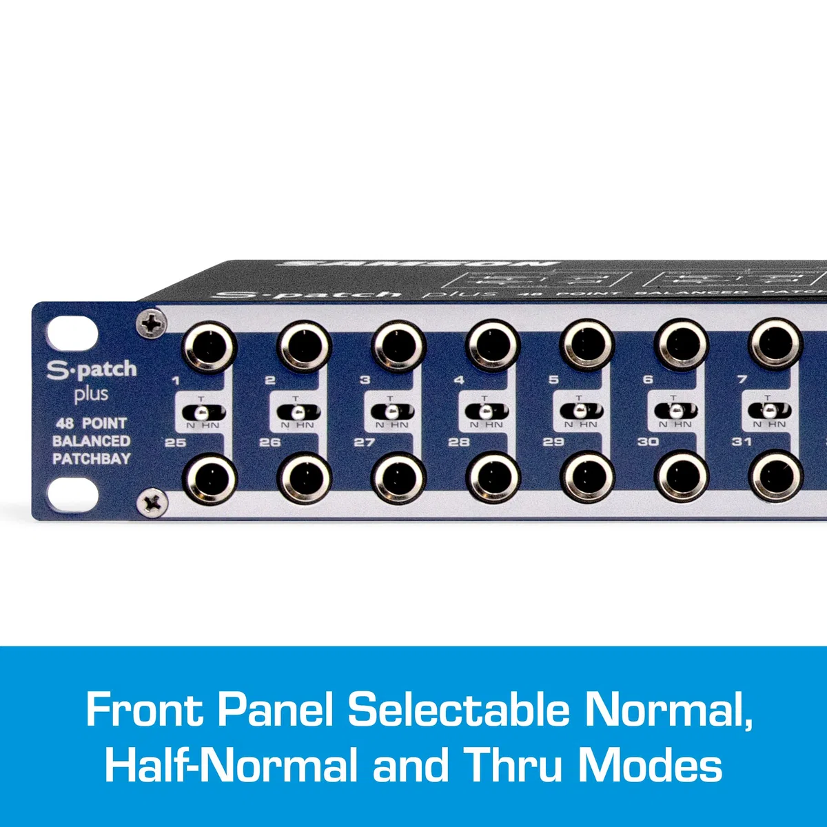 SAMSON S-PATCH Plus Patchbay 48-fach Klinke & K3 BVV 0030 SET Patchkabel Set 6, 3 mm Klinke stereo auf 6, 3 mm Klinke stereo 0, 3 m