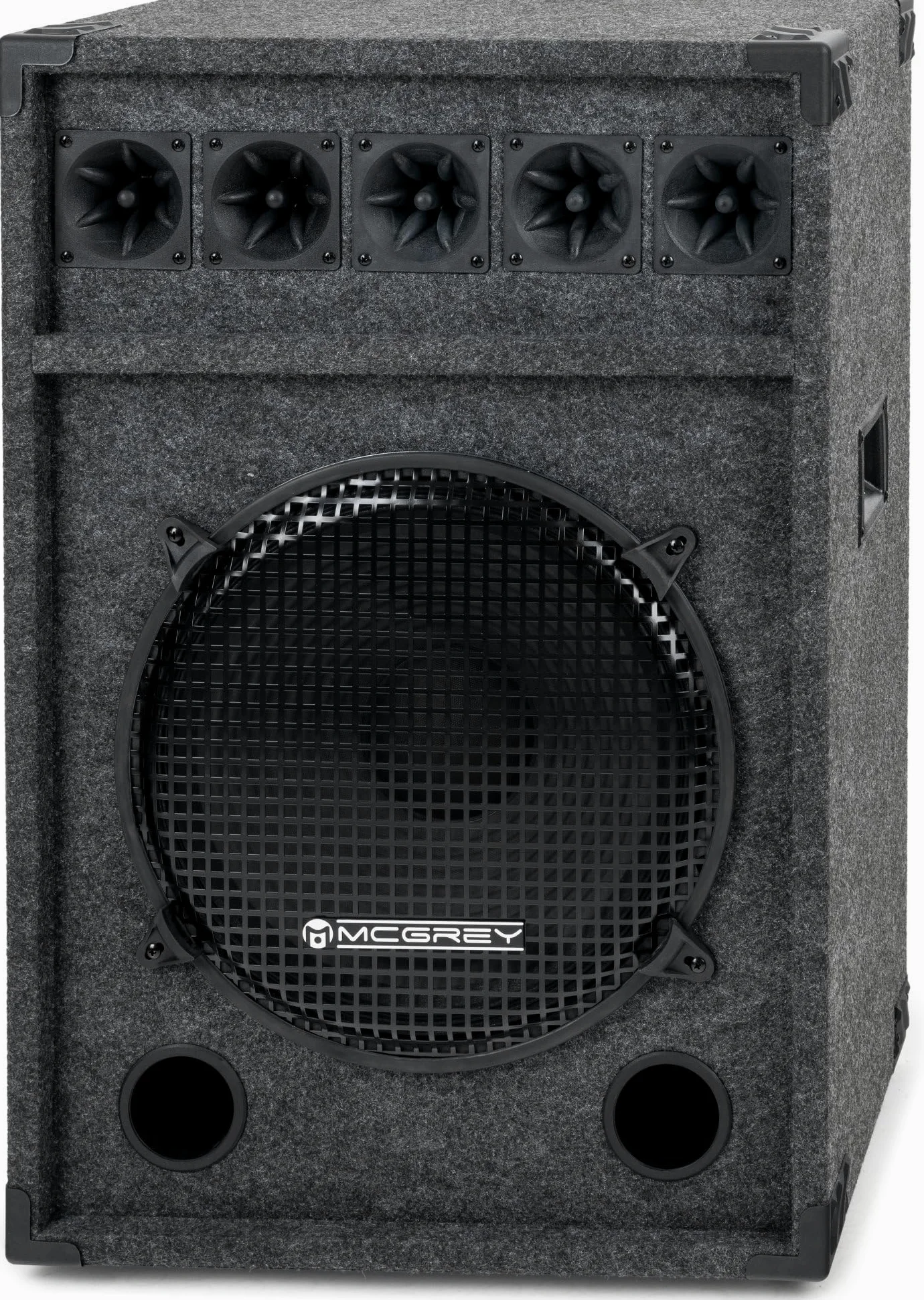McGrey Festival 15 PA Lautsprecher - Lautsprecherbox mit 38cm (15") Subwoofer - DJ Box mit Holzgehäuse und Tragegriffen - 2-Wege Speaker mit 600W