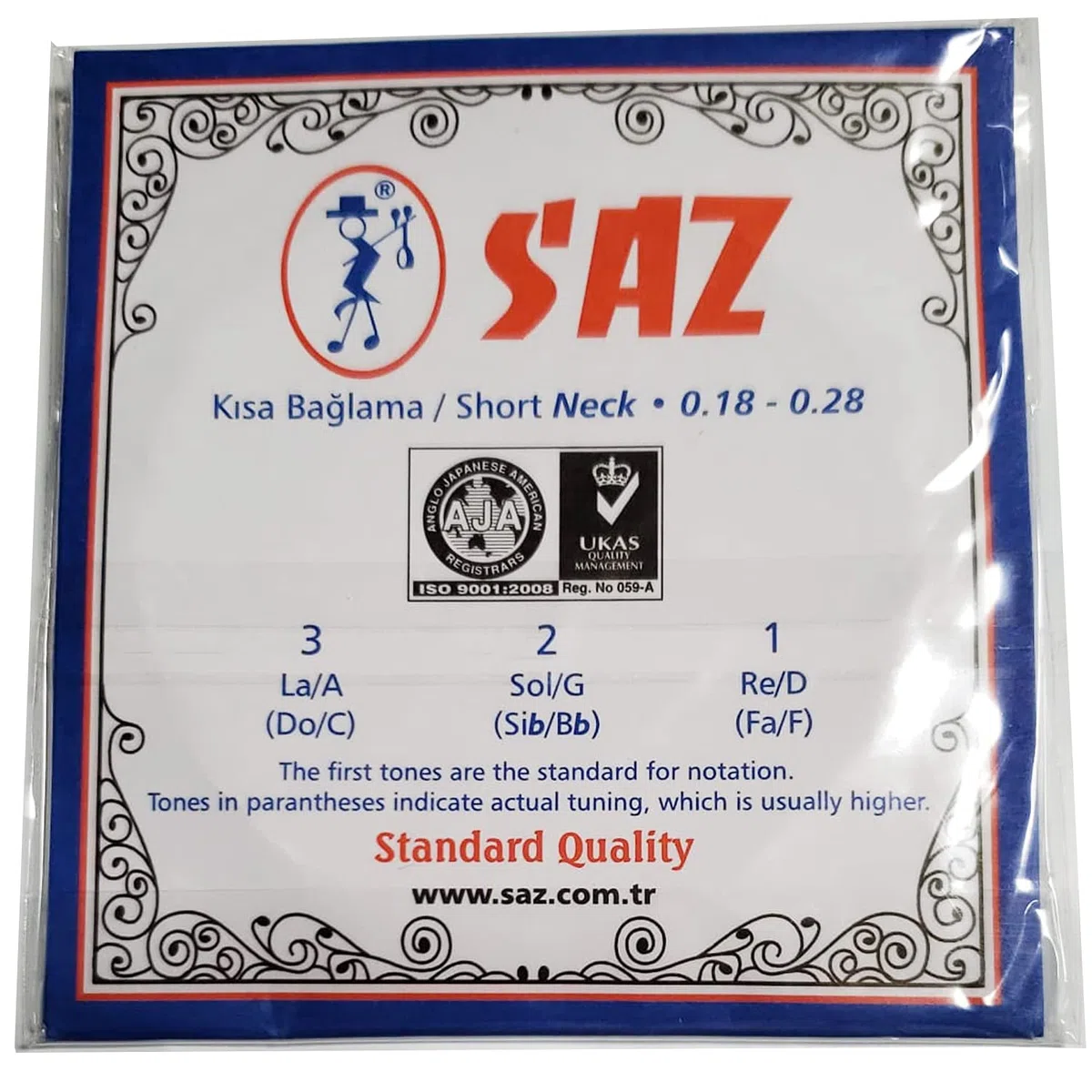 SAZ 7 Saiten Saz Baglama Saiten (langer Hals) (kurzer Hals)