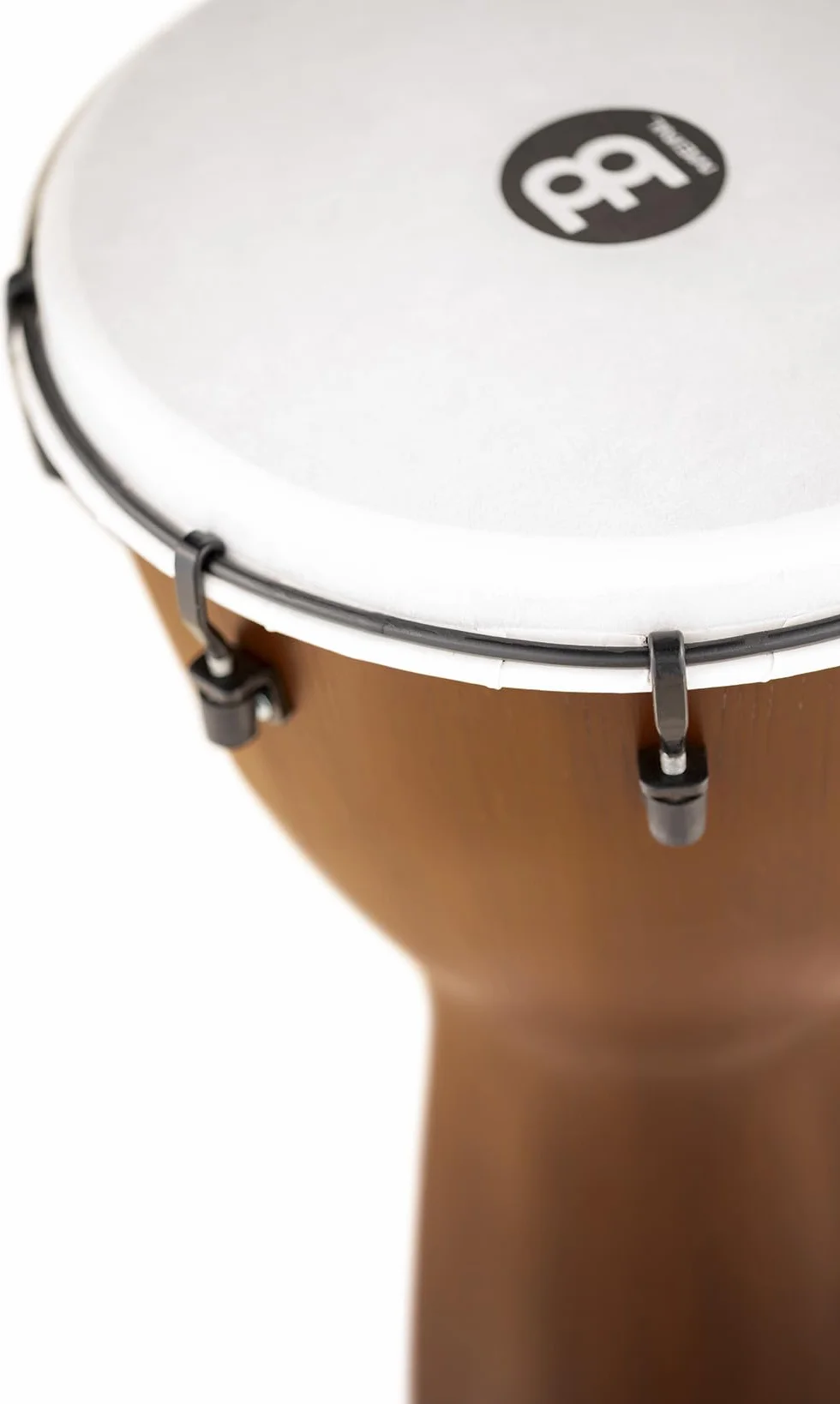 Meinl Percussion Alpine Djembe Instrument - Große Handtrommel - Mechanisches Stimmsystem - Durchmesser 12 Zoll - Kunststoff, Braun(ADJ12-BW)