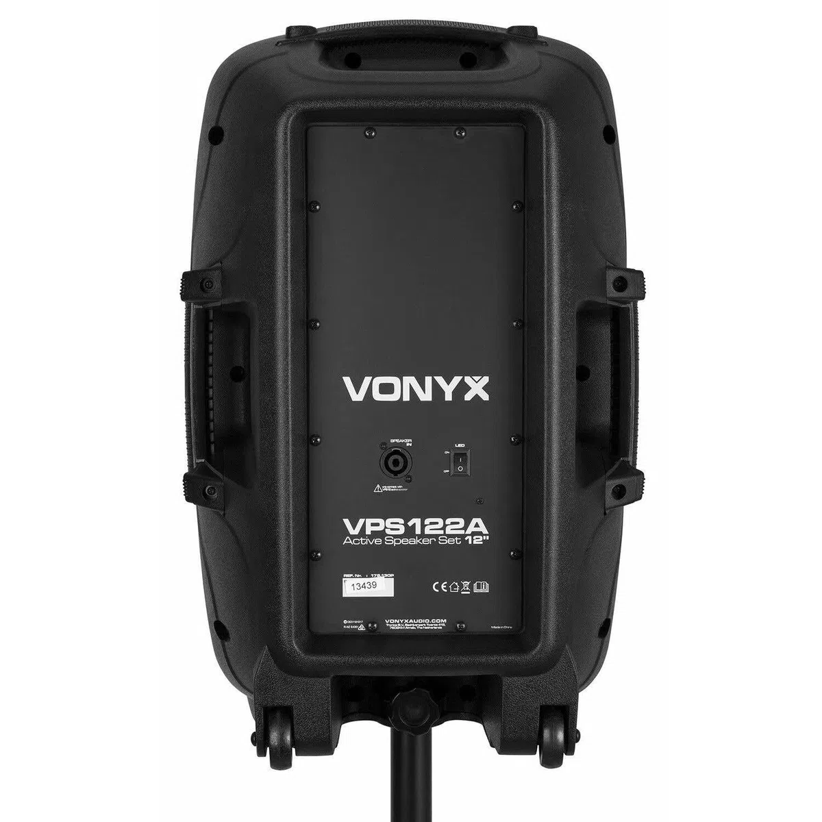 Vonyx VPS122A Aktives Lautsprecher-Set 800 W 12" (30 cm) USB/SD-Port MP3 BT
