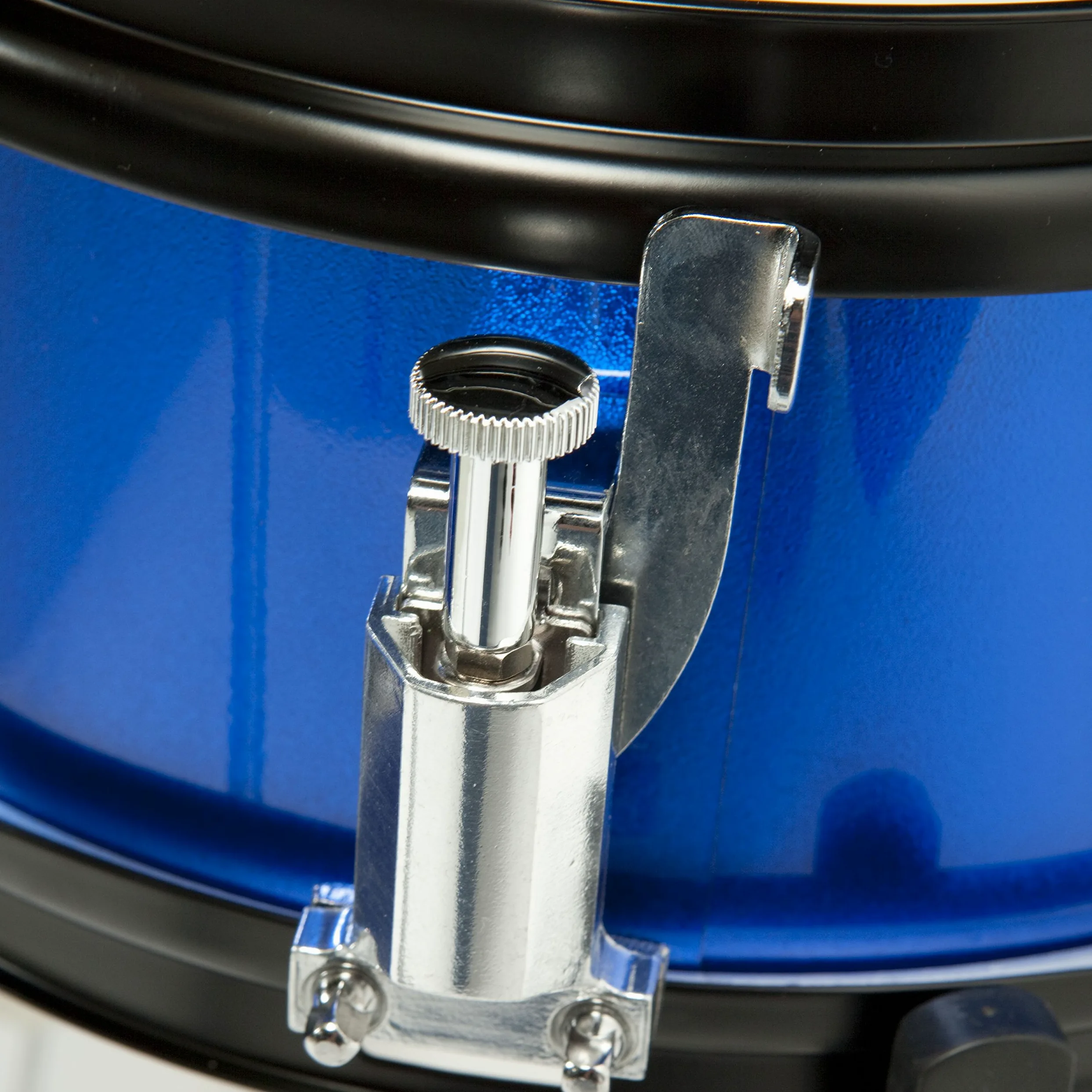 Fame 5 PC Drumset Blue, Schlagzeug mit Bass Drum, Tom-Tom, Snare, Hardware und Hocker, inkl. Zubehör und Drumsticks