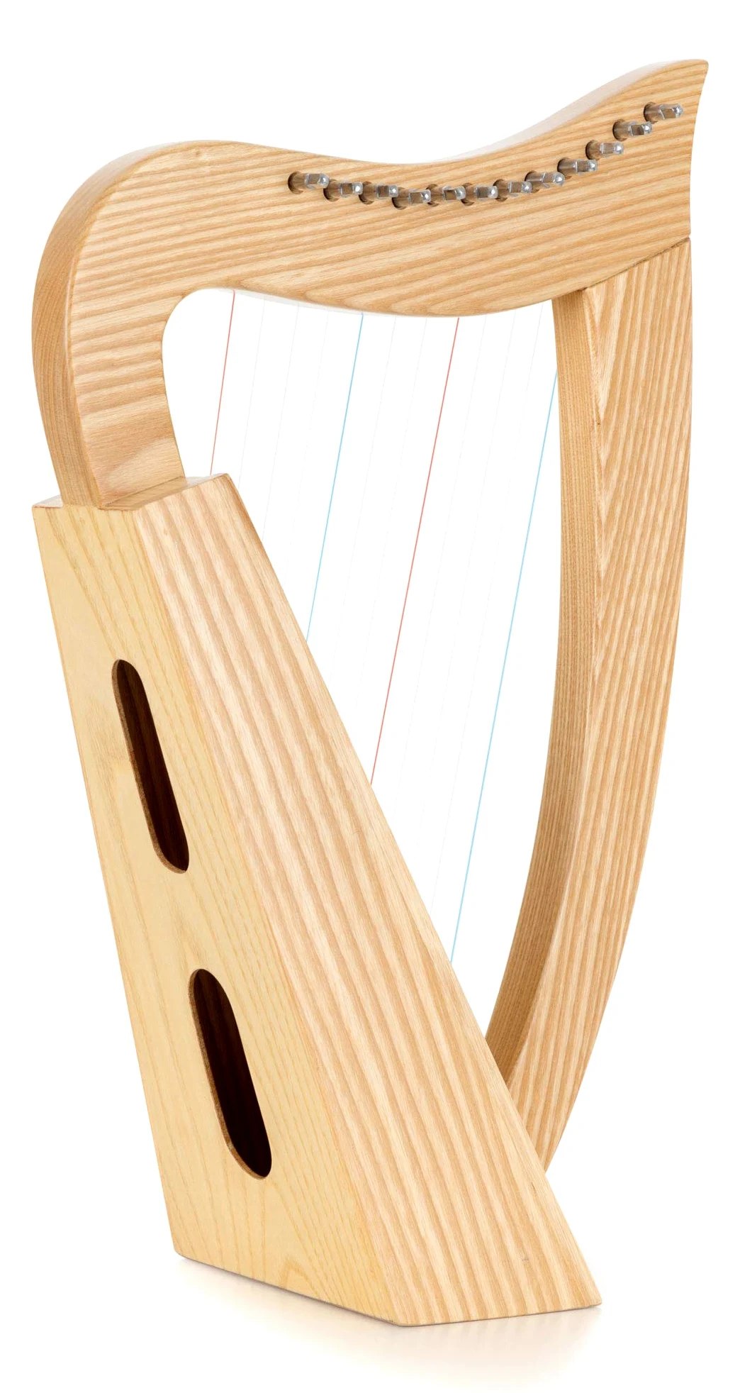 Classic Cantabile Keltische Harfe - Kompakte Celtic Harp aus Eschenholz - 12 Saiten - In C-Dur gestimmt - Inklusive Tasche und 2 Stimmschlüssel - Höhe: 51 cm