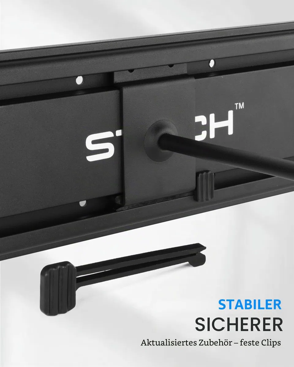 STRICH Gitarren-Wandhalterung, für 8 Gitarren, starker Aluminium-Metall-Gitarrenhalter, verstellbares Gitarren-Display-Set, SMH-08A