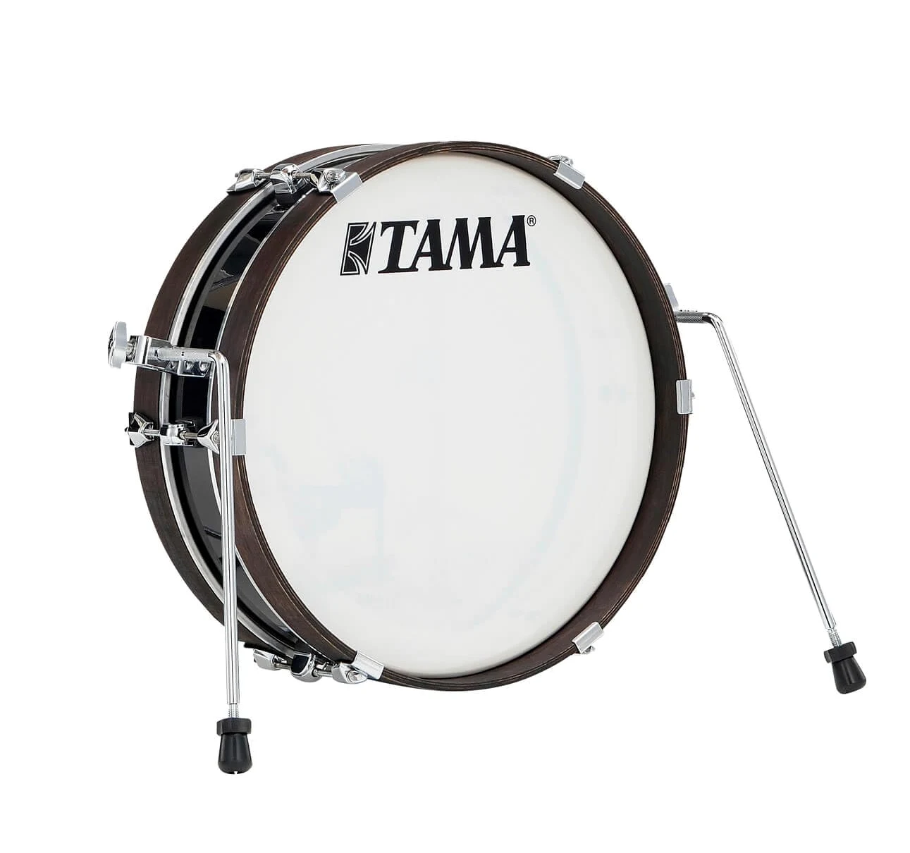 TAMA Club-Jam Pancake Bassdrum 18" x 4"- Hairline Black/Chrom HW, LJKB18H3-HBK