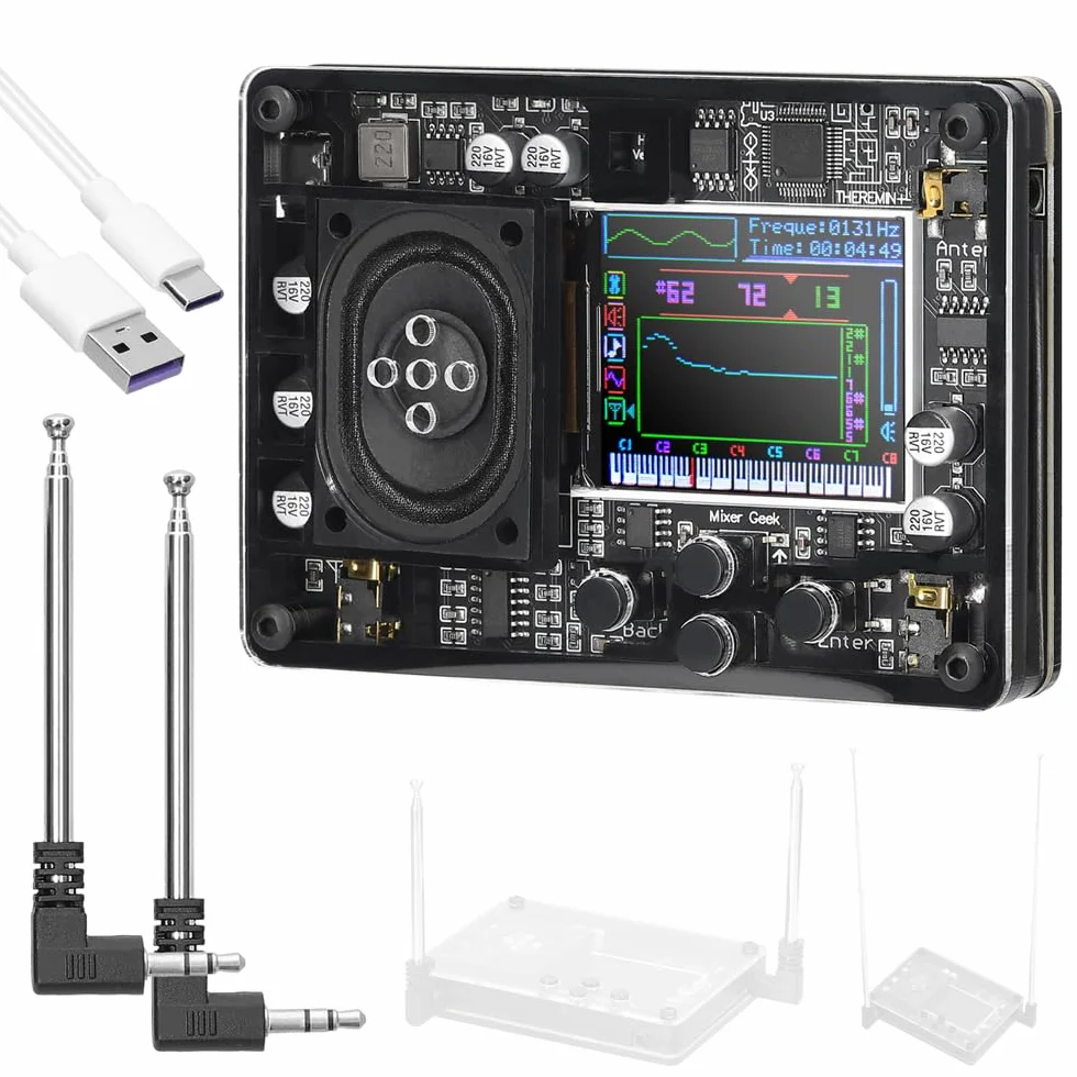 Theremin Musikmodul Typ-C-Schnittstelle Elektronisches Instrument mit Farbdisplay
