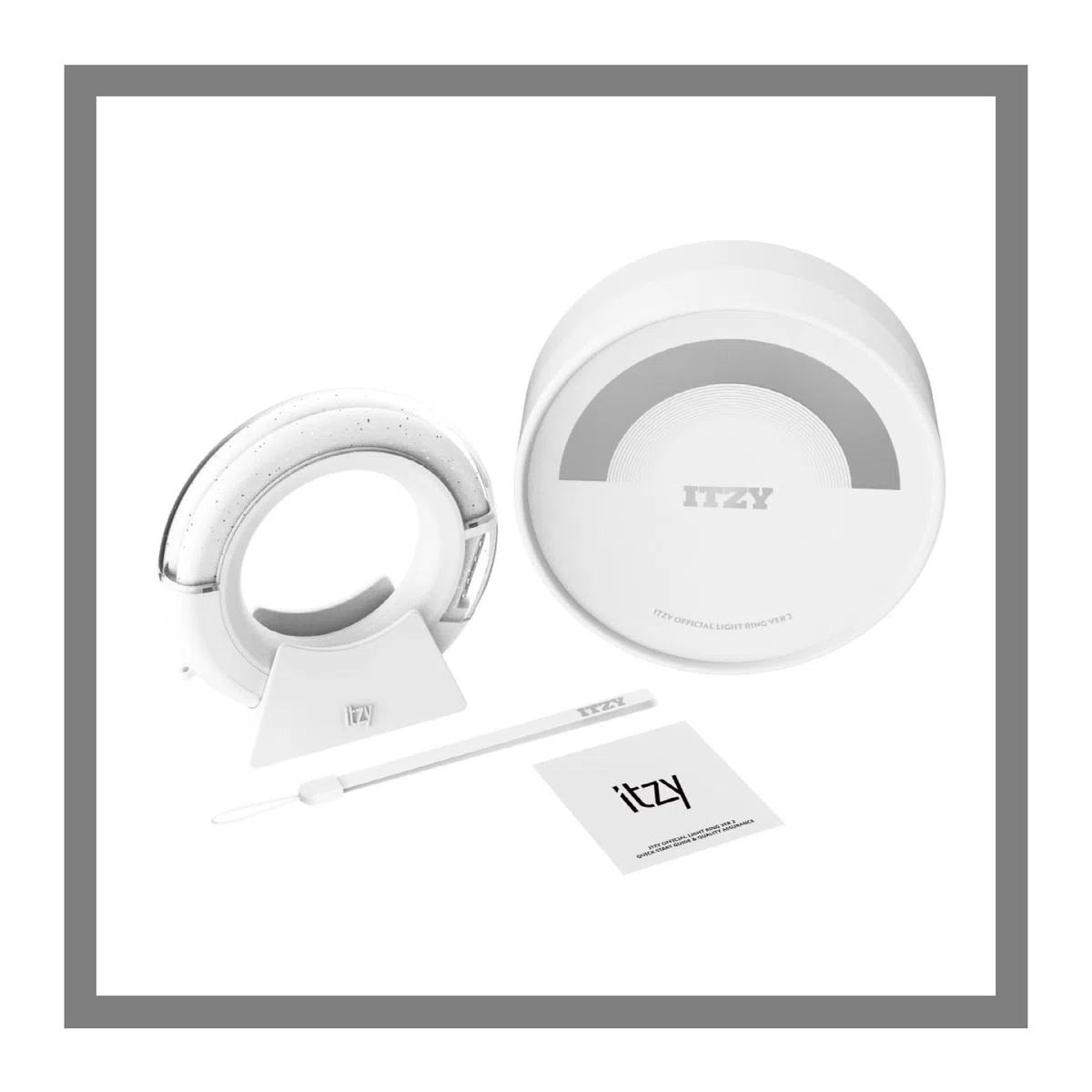 Itzy Lichtring Ver.2 Fanlight Lightstick mit Tracking versiegeltem