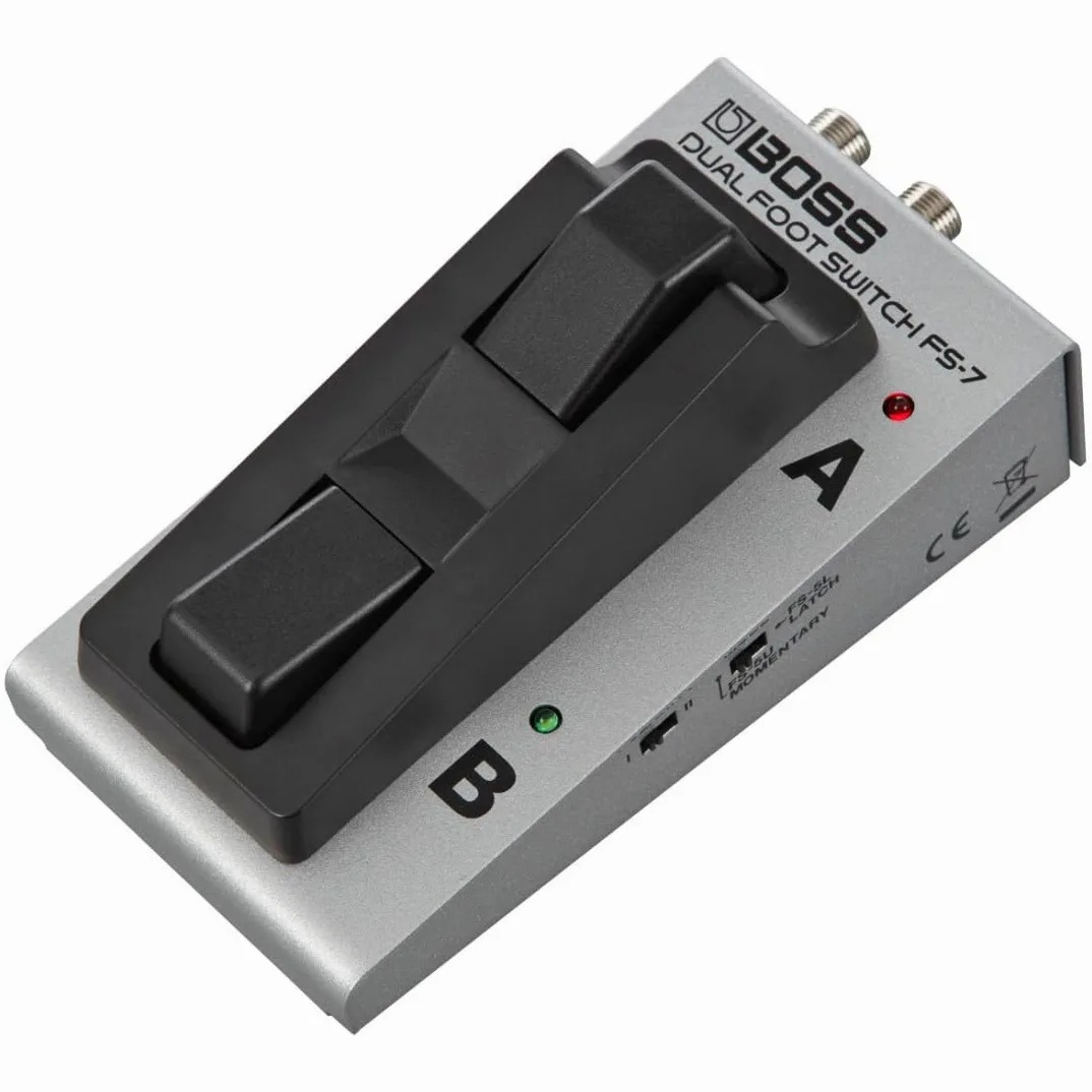 Boss RC-1 Looper Pedal + FS-7 Dual-Switch + keepdrum Patchkabel 30cm