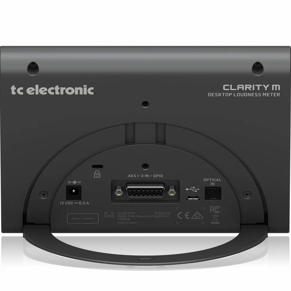 TC Electronic CLARITY M V2 Stereo- und 5.1-Audio-Lautstärkemesser mit hochauflösendem 7-Zoll-Display und USB-Anschluss für Plug-In-Messung