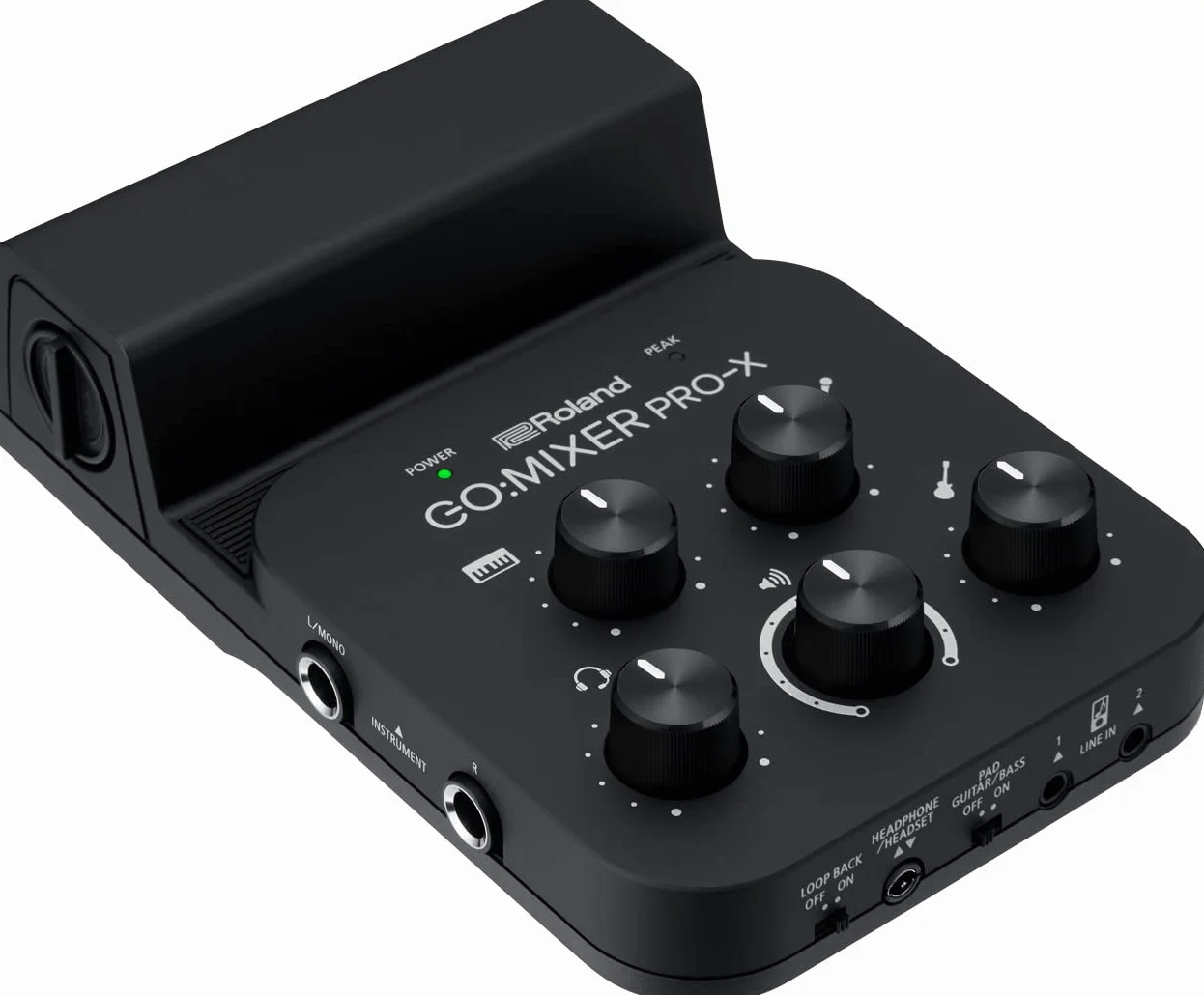Roland GO:MIXER PRO-X Audio Mixer for Smartphones | Connect and Mix up to 7 Audio Sources | Add Studio Quality Audio to your Social Content and Livestreams | Compatible with iOS and Android devices