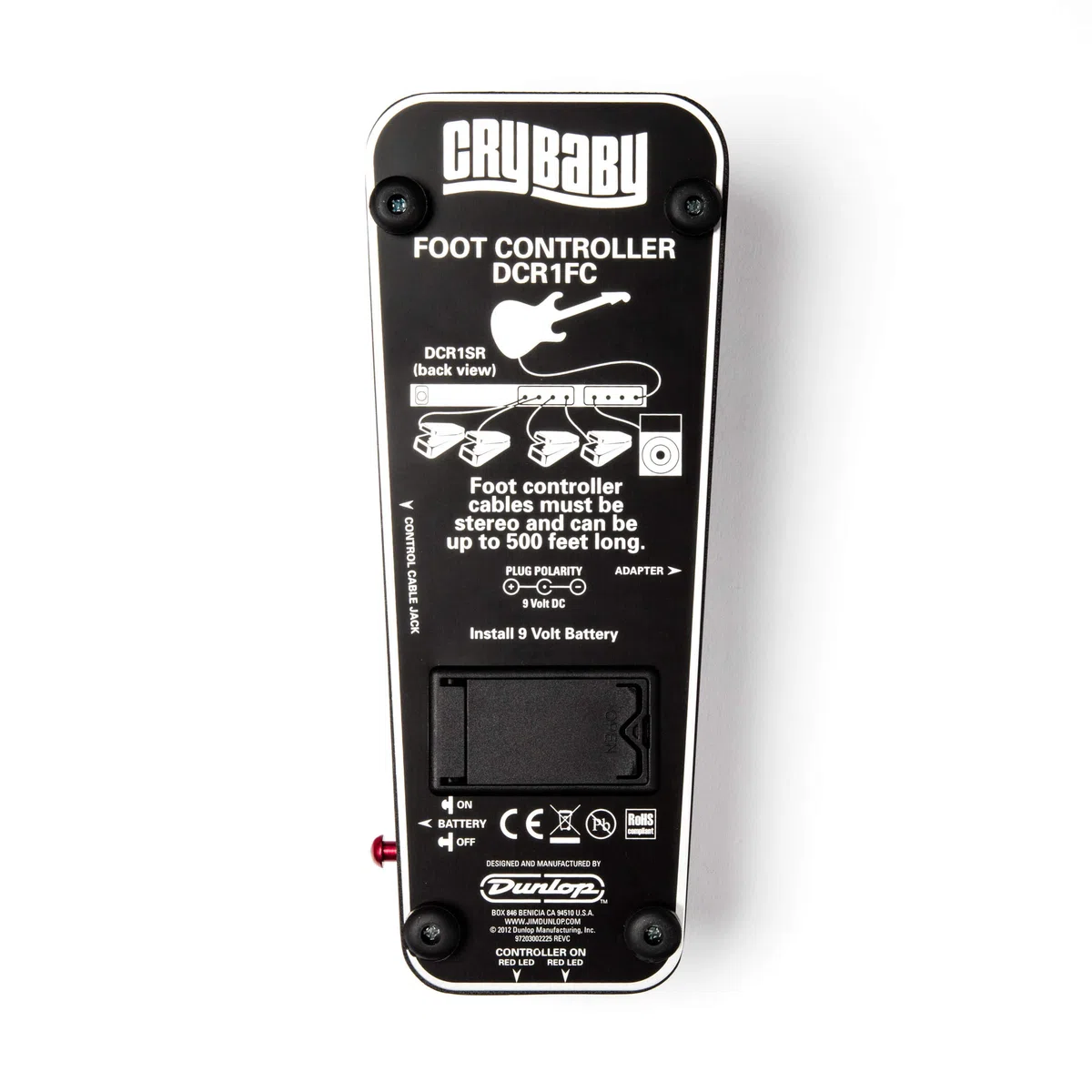 JIM DUNLOP - DCR-1FC - Cry Baby Control Pedal DCR-2SR schwarz