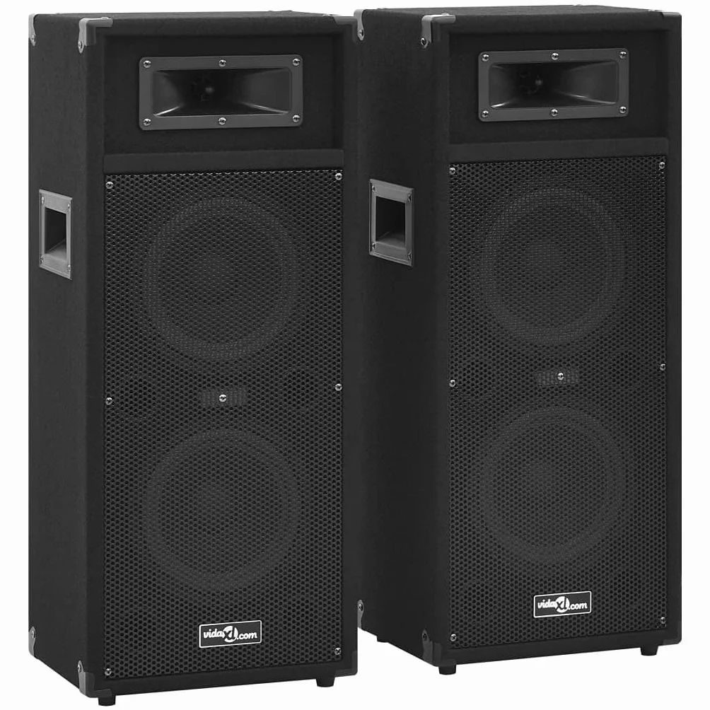 vidaXL HiFi Bühnen Lautsprecher 2 STK., Lautsprecher Boxen mit Subwoofer, Musikbox Bass Box für Konzert Party Disco, Professionell Passiv, 1000 W