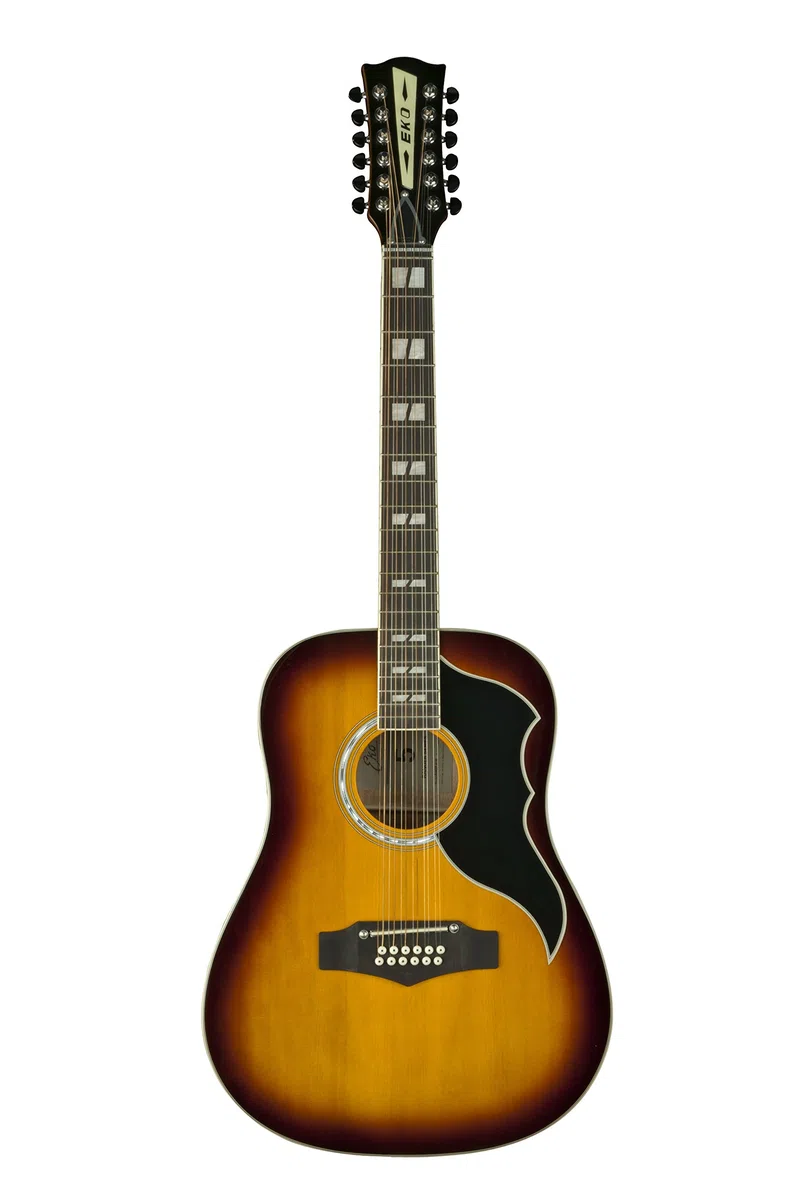 EKO GUITARS – Ranger XII VR EQ, Decke aus Fichte, Zargen, Boden und Hals aus Mahagoni, Griffbrett aus südamerikanischem Roupanà, Farbe Honey Burst
