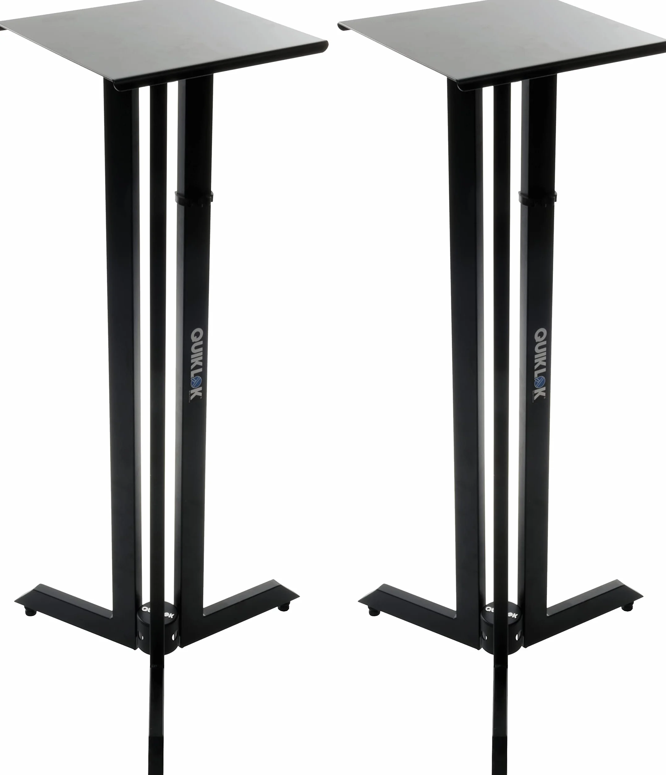 QUIK LOK - BS/542 PAAR MONITORSTÄNDER, Paar Monitorständer für Studio, Höhe 106 cm, Farbe Schwarz