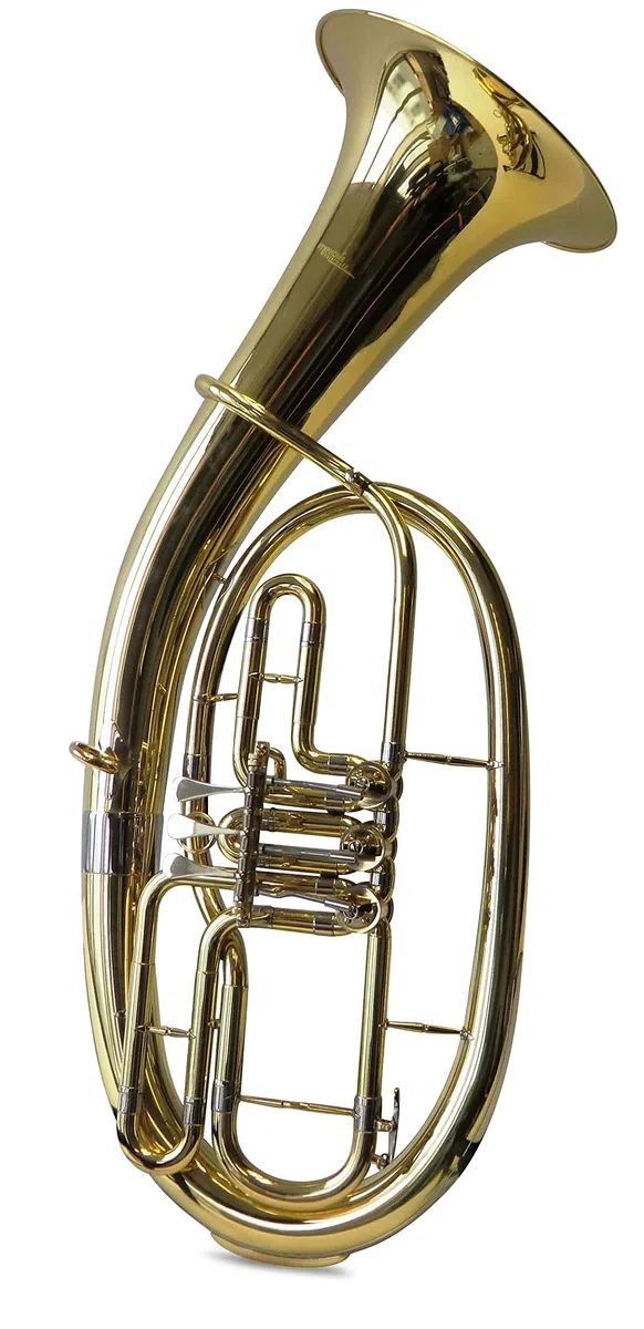 Tenorhorn/Tenor Horn Gold/Silber, Minibalgelenk, inkl. Luxus-Hartschalenkoffer, Neu