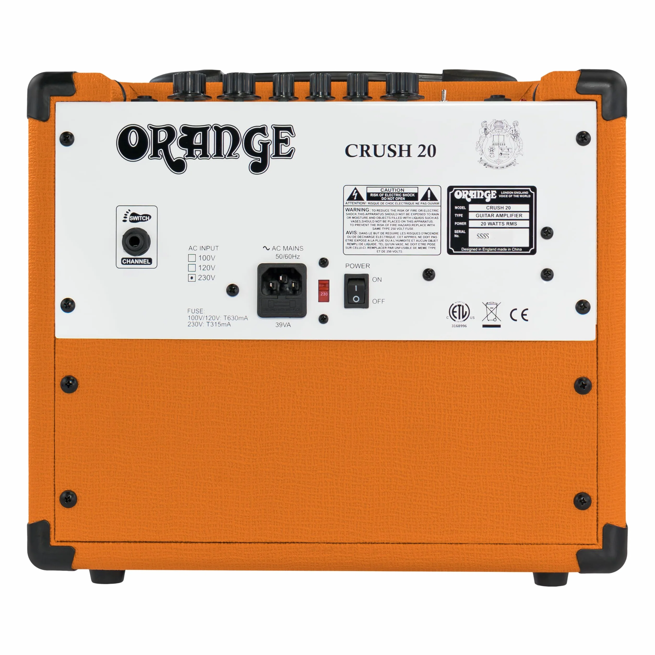 Orange Crush, 2-Kanal-Gitarrenverstärker - 8 Zoll (20 cm), 20 W