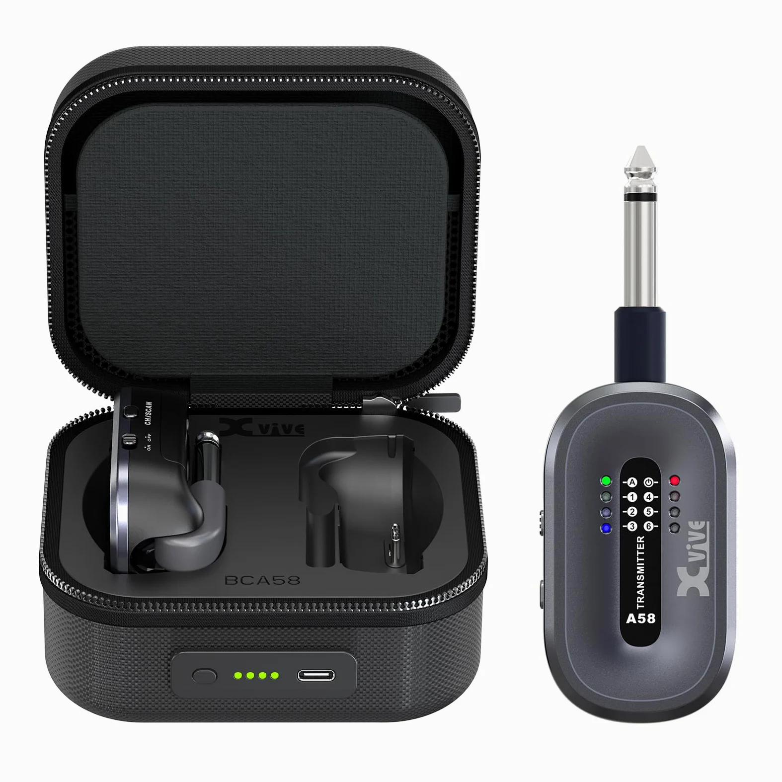 XVive A58 Bundle, A58 with BCA58 Charging Case