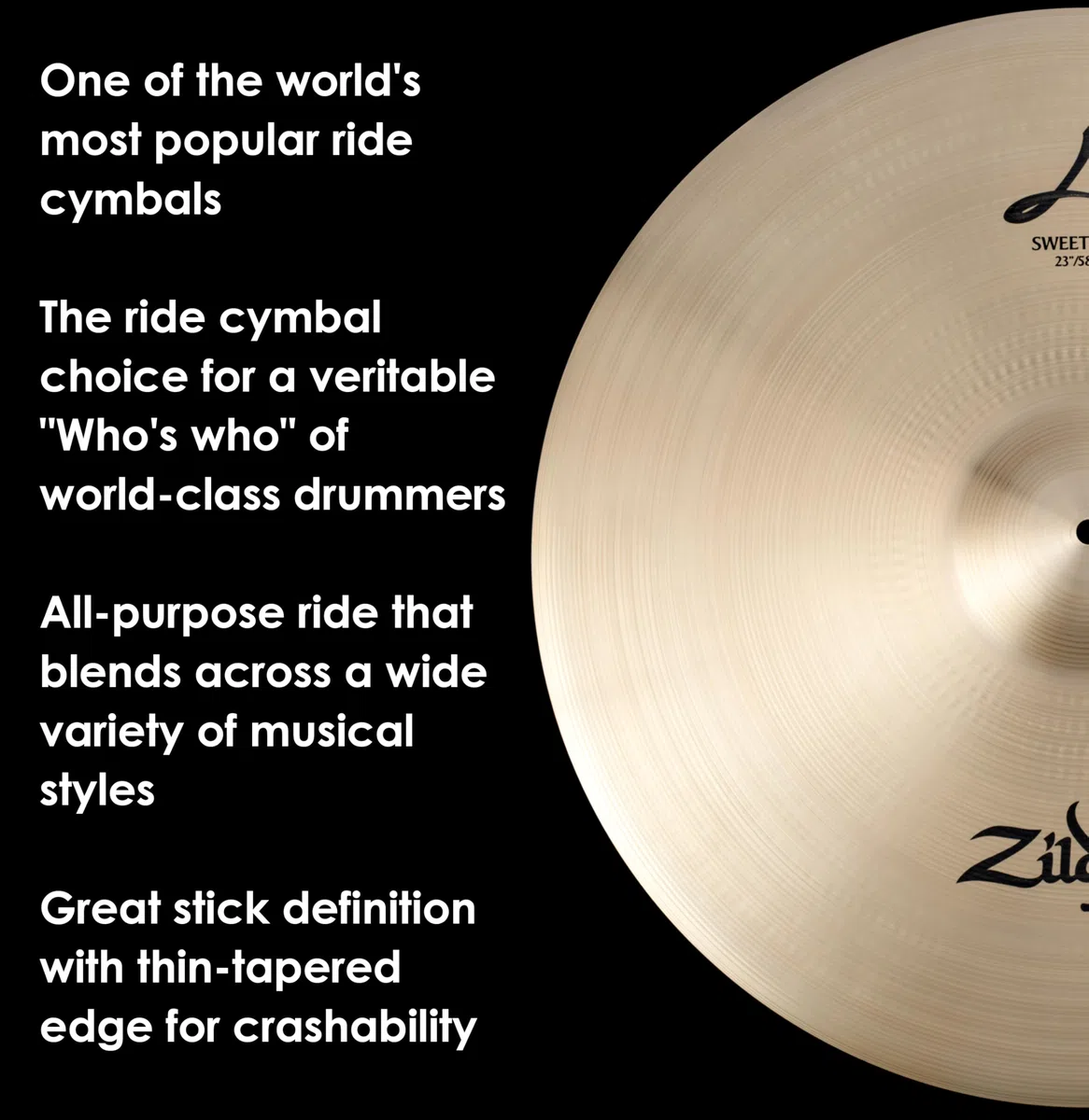 Zildjian A Zildjian Series - 23 Zoll Sweet Ride Cymbal